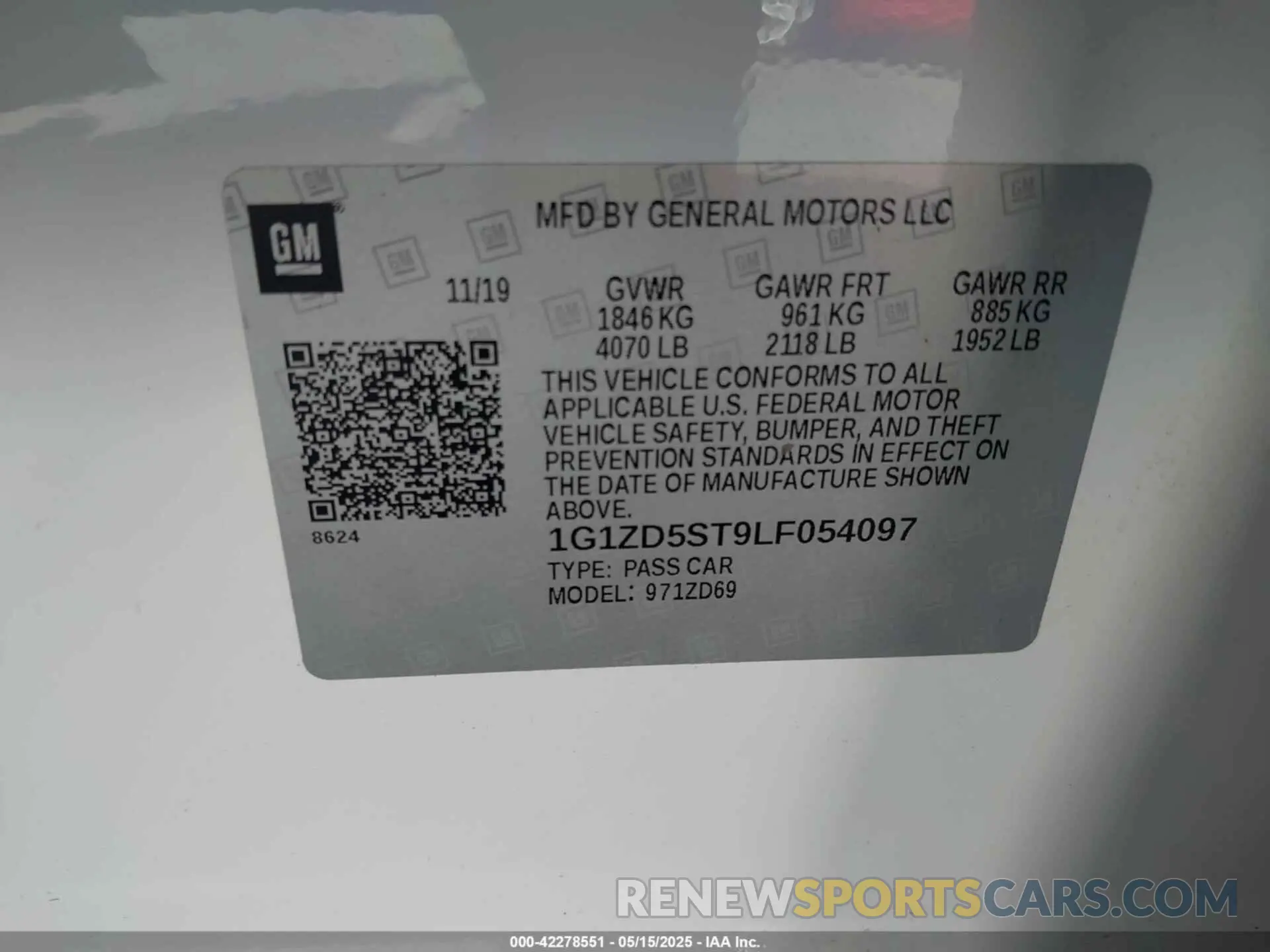 9 fotografías del automóvil dañado 1G1ZD5ST9LF054097 CHEVROLET MALIBU 2020