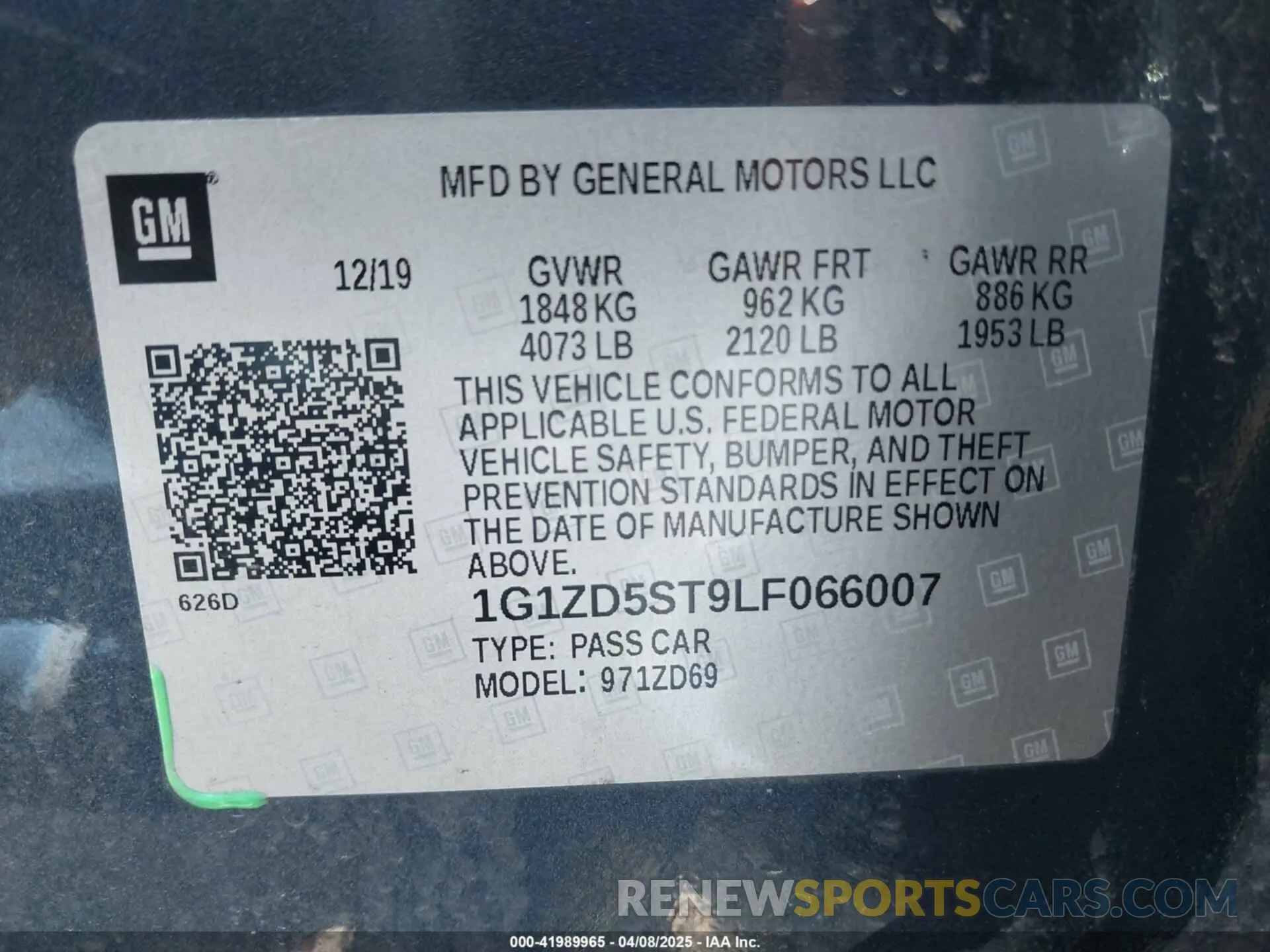 9 fotografías del automóvil dañado 1G1ZD5ST9LF066007 CHEVROLET MALIBU 2020