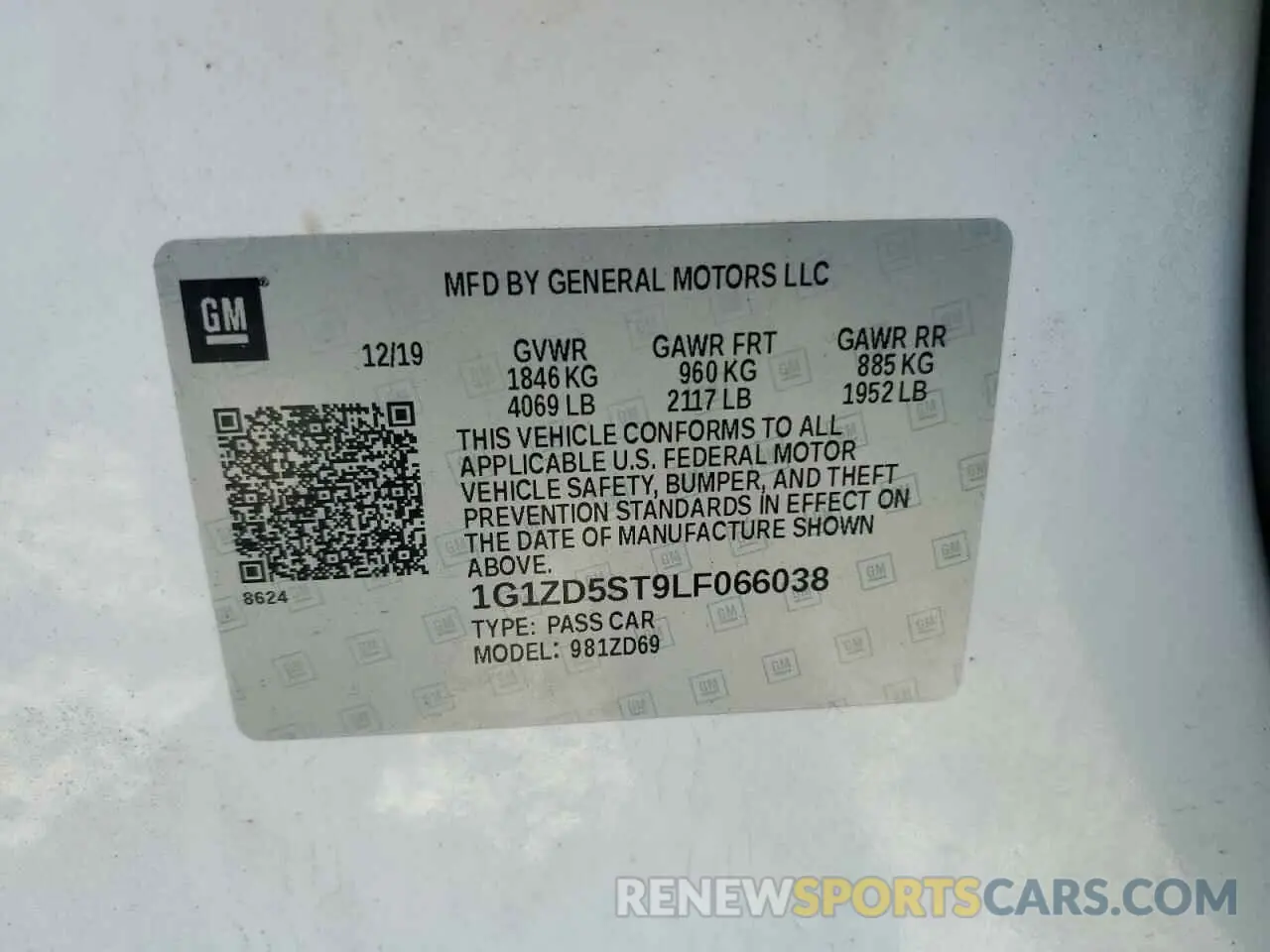 12 fotografías del automóvil dañado 1G1ZD5ST9LF066038 CHEVROLET MALIBU 2020