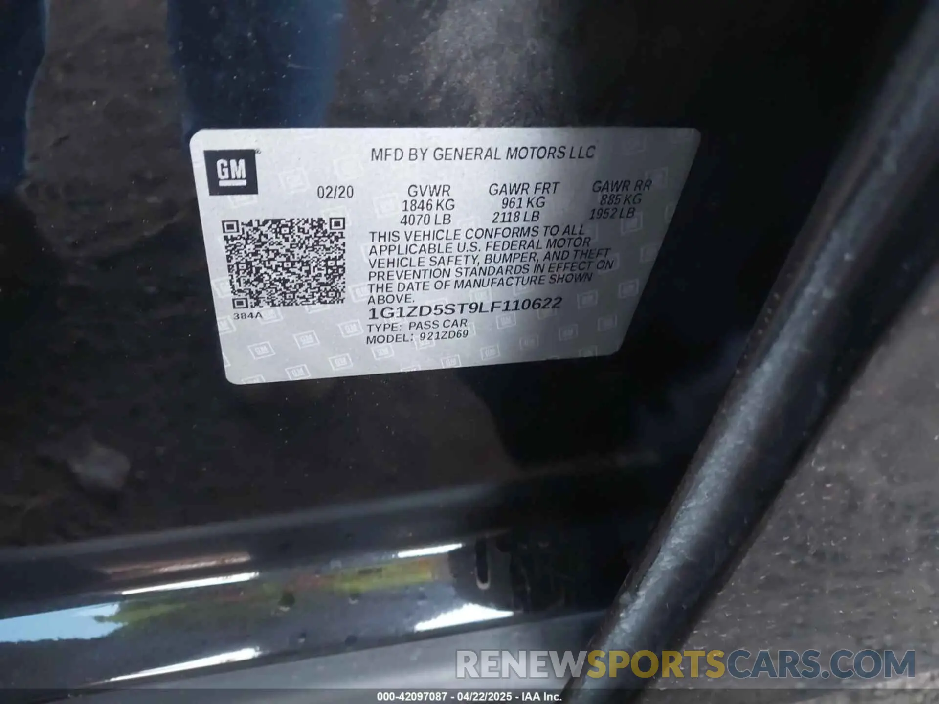 9 fotografías del automóvil dañado 1G1ZD5ST9LF110622 CHEVROLET MALIBU 2020