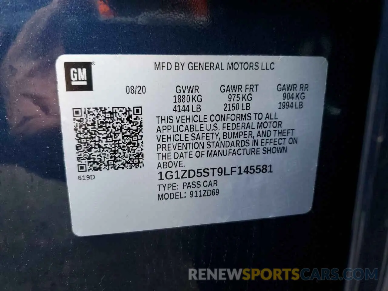 15 fotografías del automóvil dañado 1G1ZD5ST9LF145581 CHEVROLET MALIBU 2020