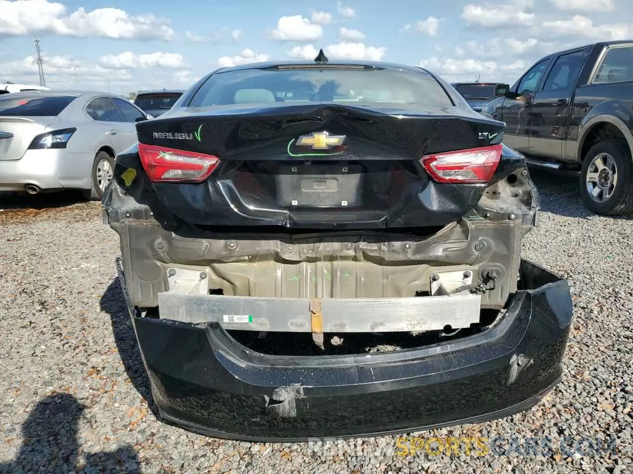 6 fotografías del automóvil dañado 1G1ZD5STXLF039334 CHEVROLET MALIBU 2020