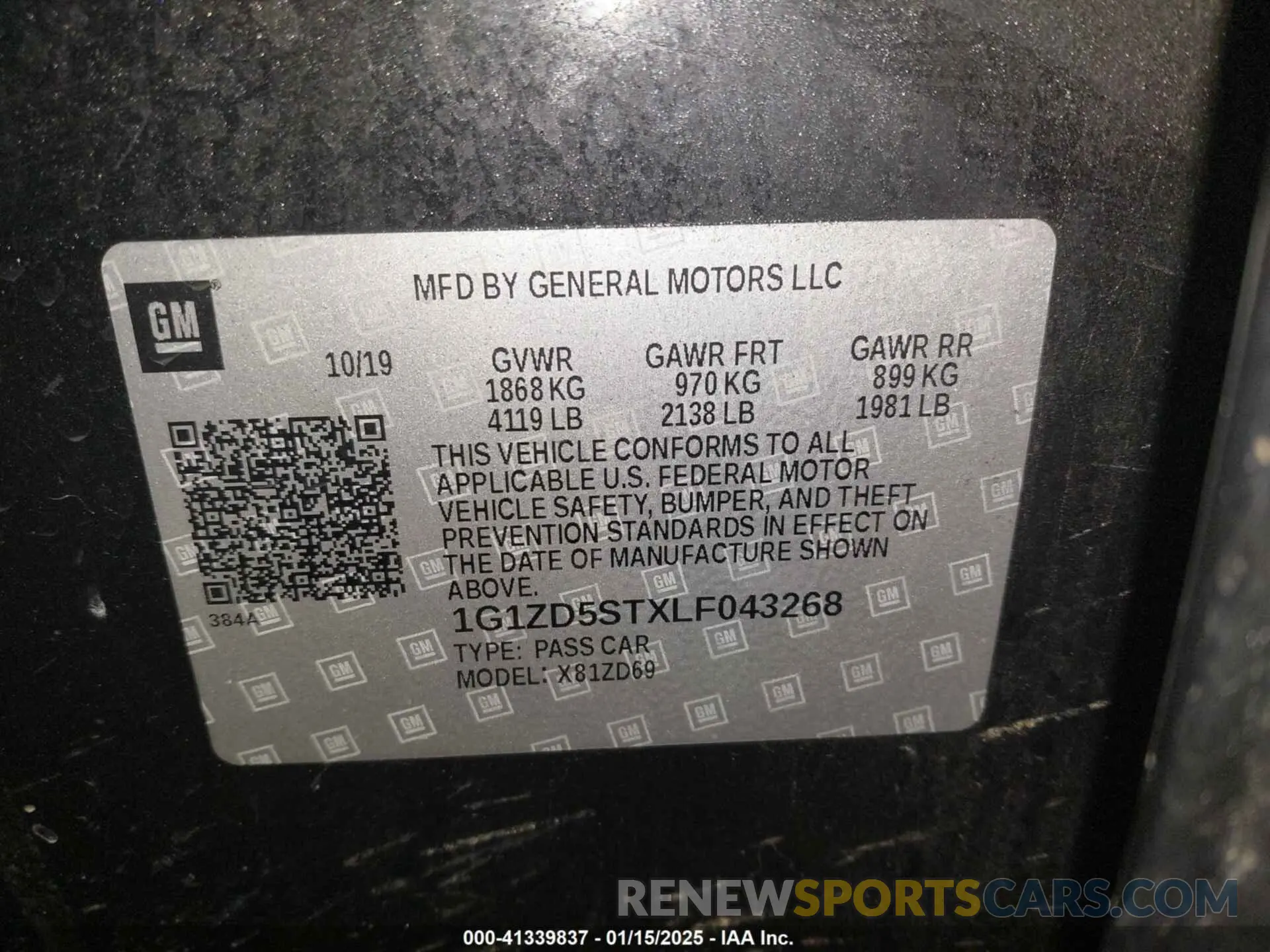9 fotografías del automóvil dañado 1G1ZD5STXLF043268 CHEVROLET MALIBU 2020