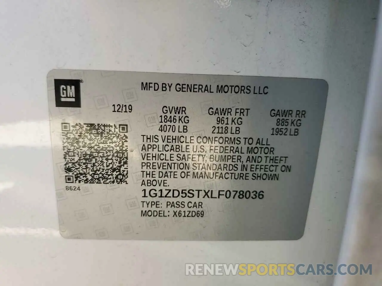 12 fotografías del automóvil dañado 1G1ZD5STXLF078036 CHEVROLET MALIBU 2020