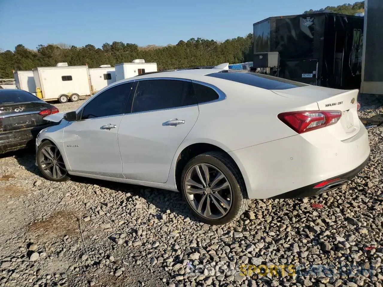 2 fotografías del automóvil dañado 1G1ZE5SX3LF114066 CHEVROLET MALIBU 2020