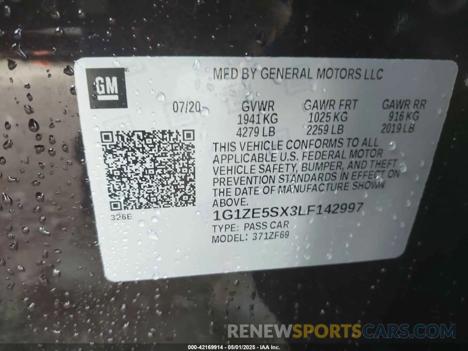 9 fotografías del automóvil dañado 1G1ZE5SX3LF142997 CHEVROLET MALIBU 2020