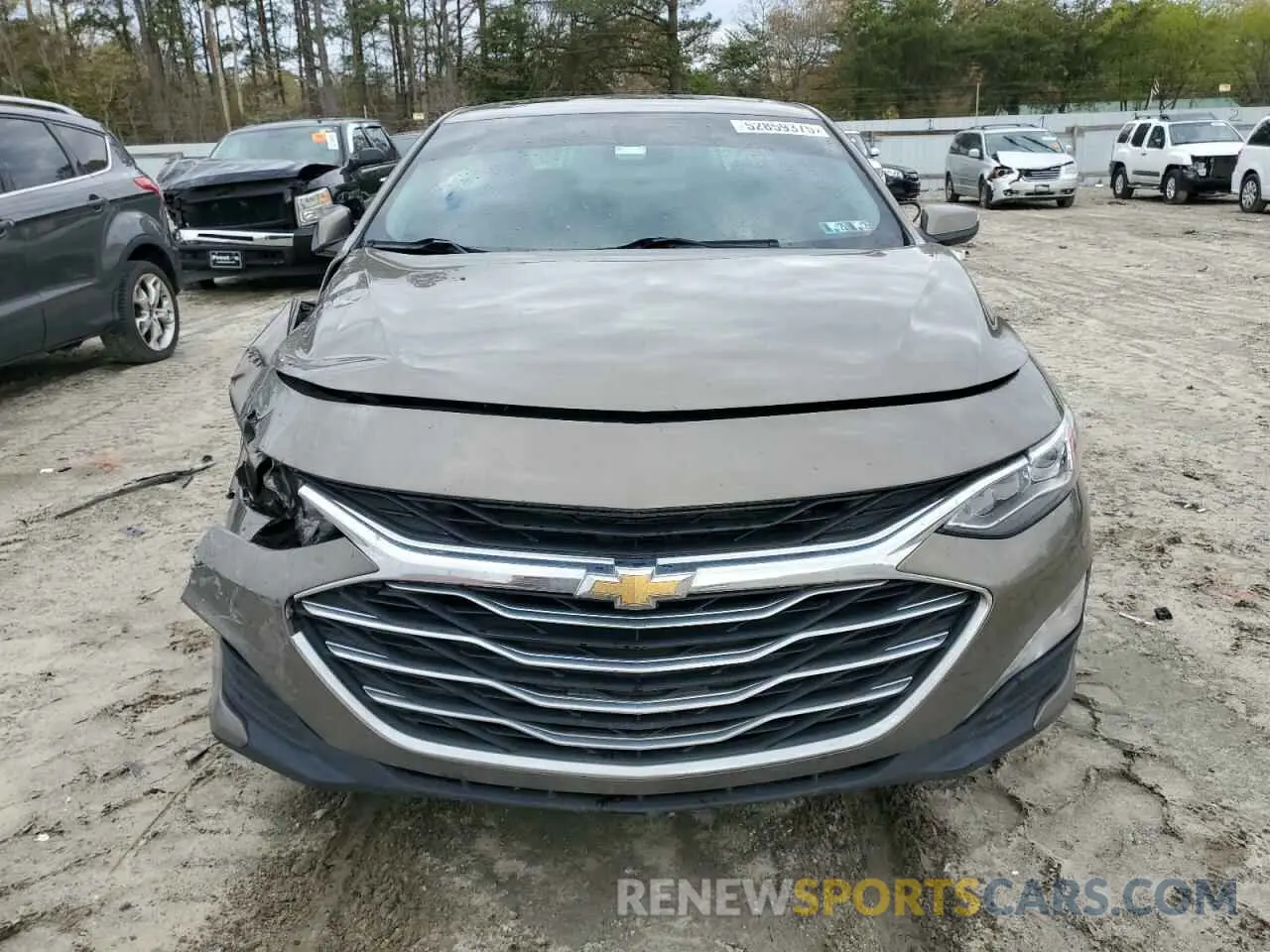 5 fotografías del automóvil dañado 1G1ZE5SX5LF009125 CHEVROLET MALIBU 2020