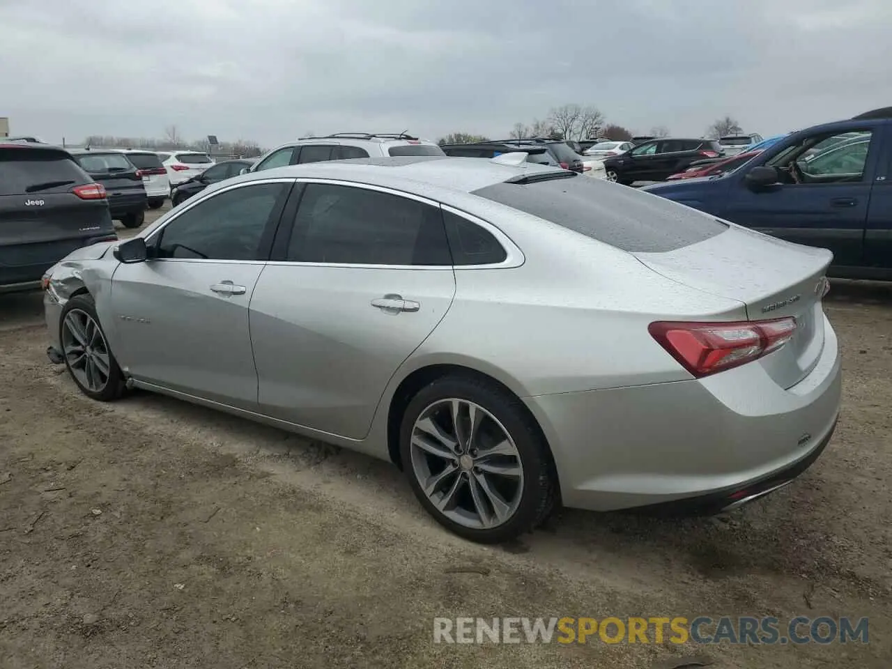 2 fotografías del automóvil dañado 1G1ZE5SXXLF033937 CHEVROLET MALIBU 2020