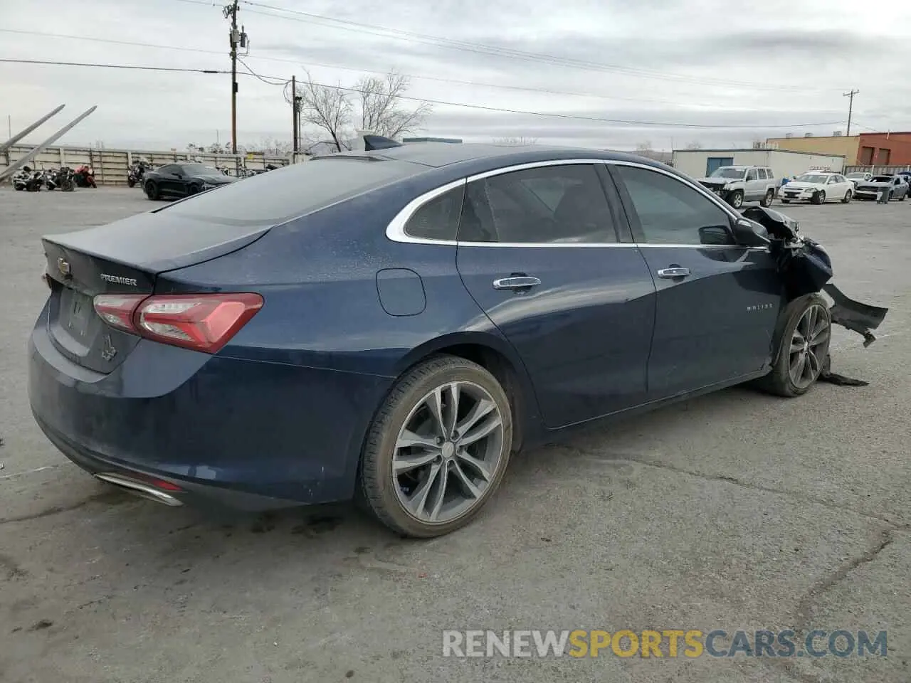 3 fotografías del automóvil dañado 1G1ZE5SXXLF149221 CHEVROLET MALIBU 2020