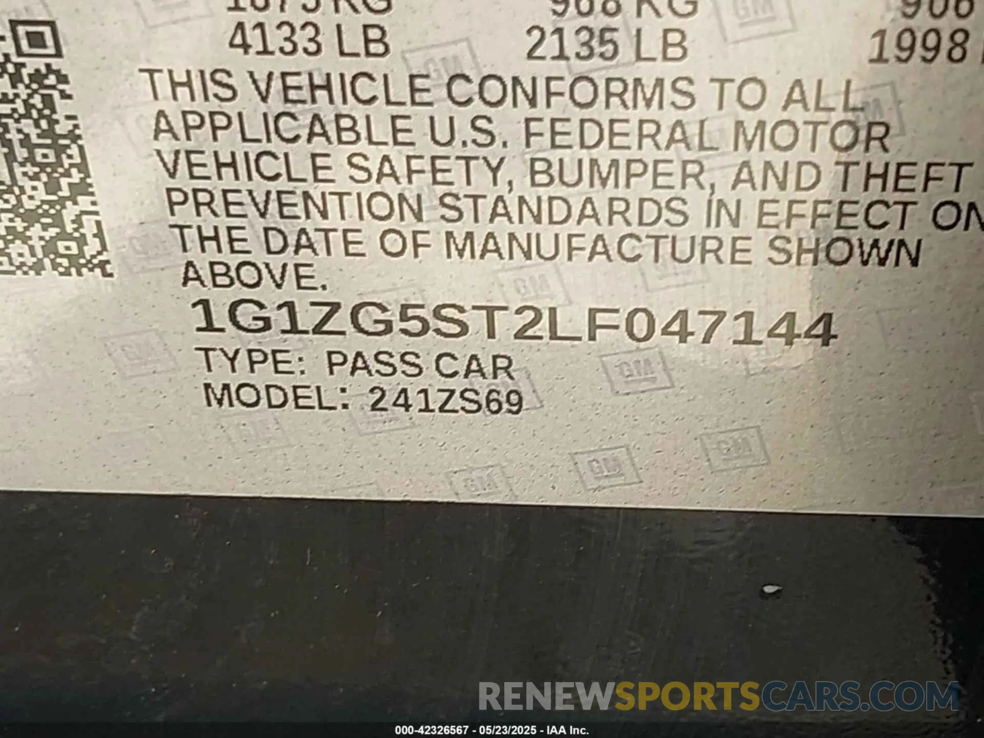 9 fotografías del automóvil dañado 1G1ZG5ST2LF047144 CHEVROLET MALIBU 2020