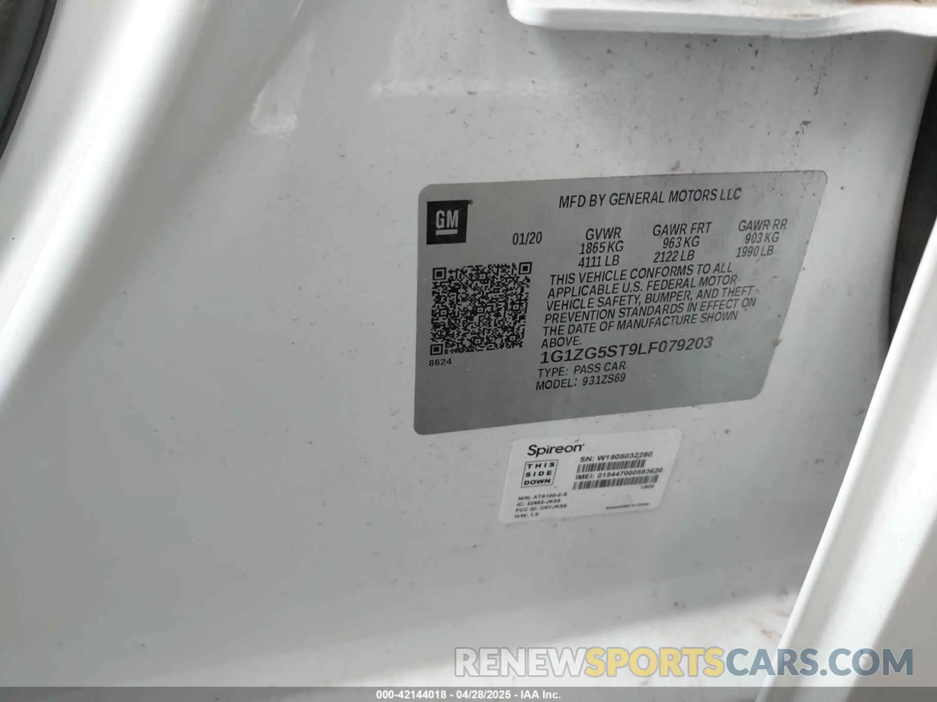 9 fotografías del automóvil dañado 1G1ZG5ST9LF079203 CHEVROLET MALIBU 2020
