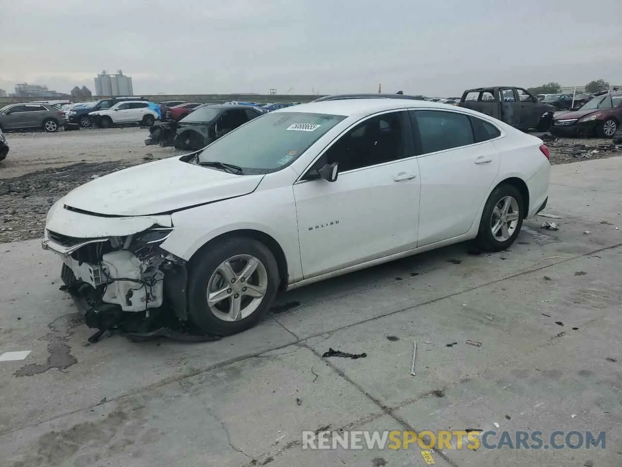 1 fotografías del automóvil dañado 1G1ZB5ST0MF061043 CHEVROLET MALIBU 2021