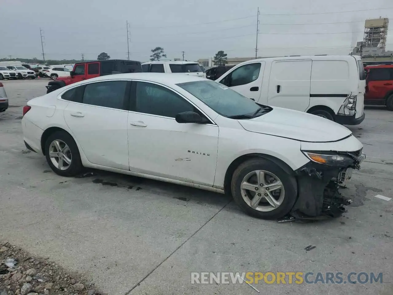 4 fotografías del automóvil dañado 1G1ZB5ST0MF061043 CHEVROLET MALIBU 2021