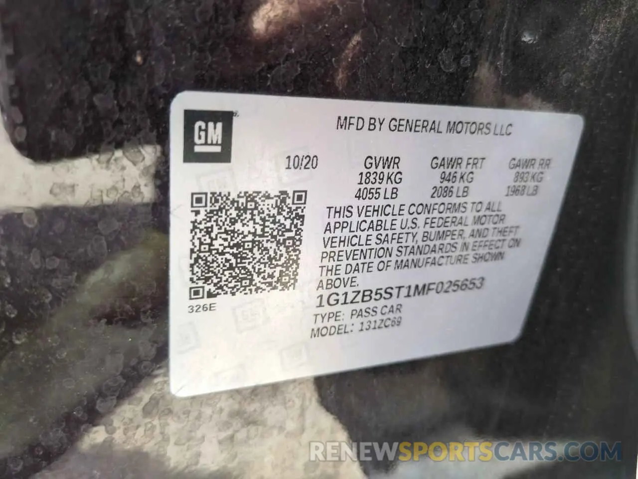 14 fotografías del automóvil dañado 1G1ZB5ST1MF025653 CHEVROLET MALIBU 2021