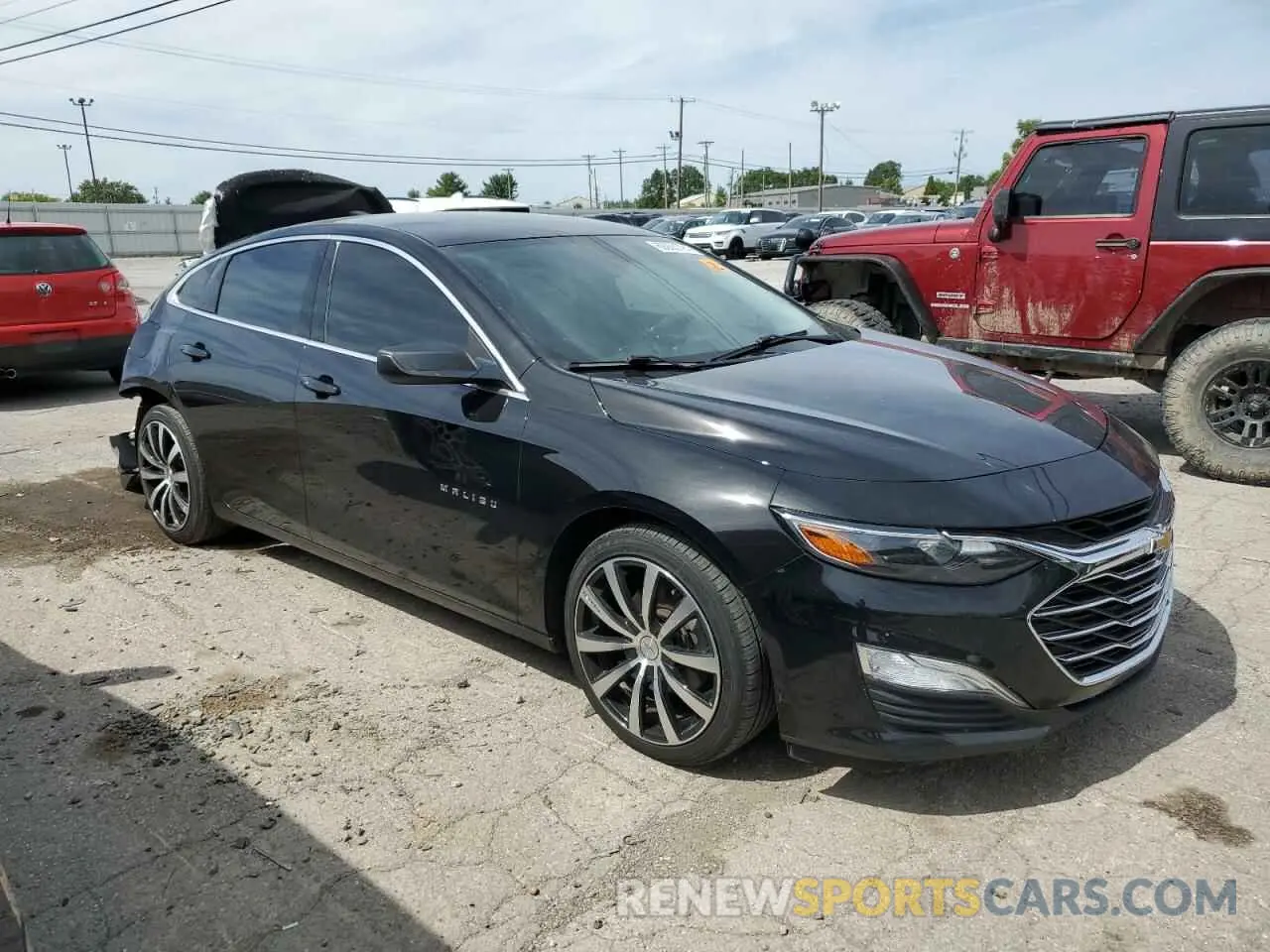 4 fotografías del automóvil dañado 1G1ZB5ST3MF052708 CHEVROLET MALIBU 2021