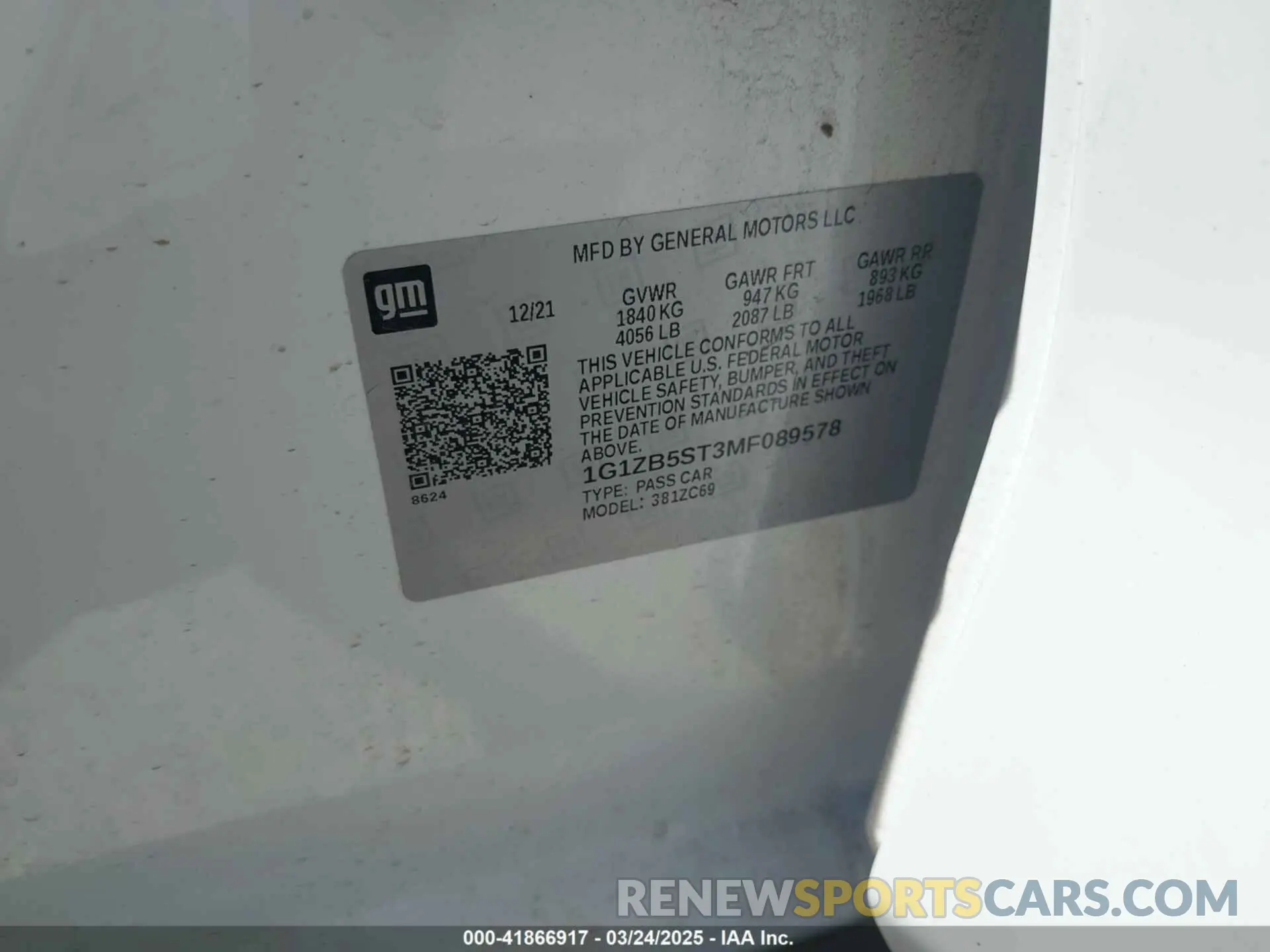 9 fotografías del automóvil dañado 1G1ZB5ST3MF089578 CHEVROLET MALIBU 2021