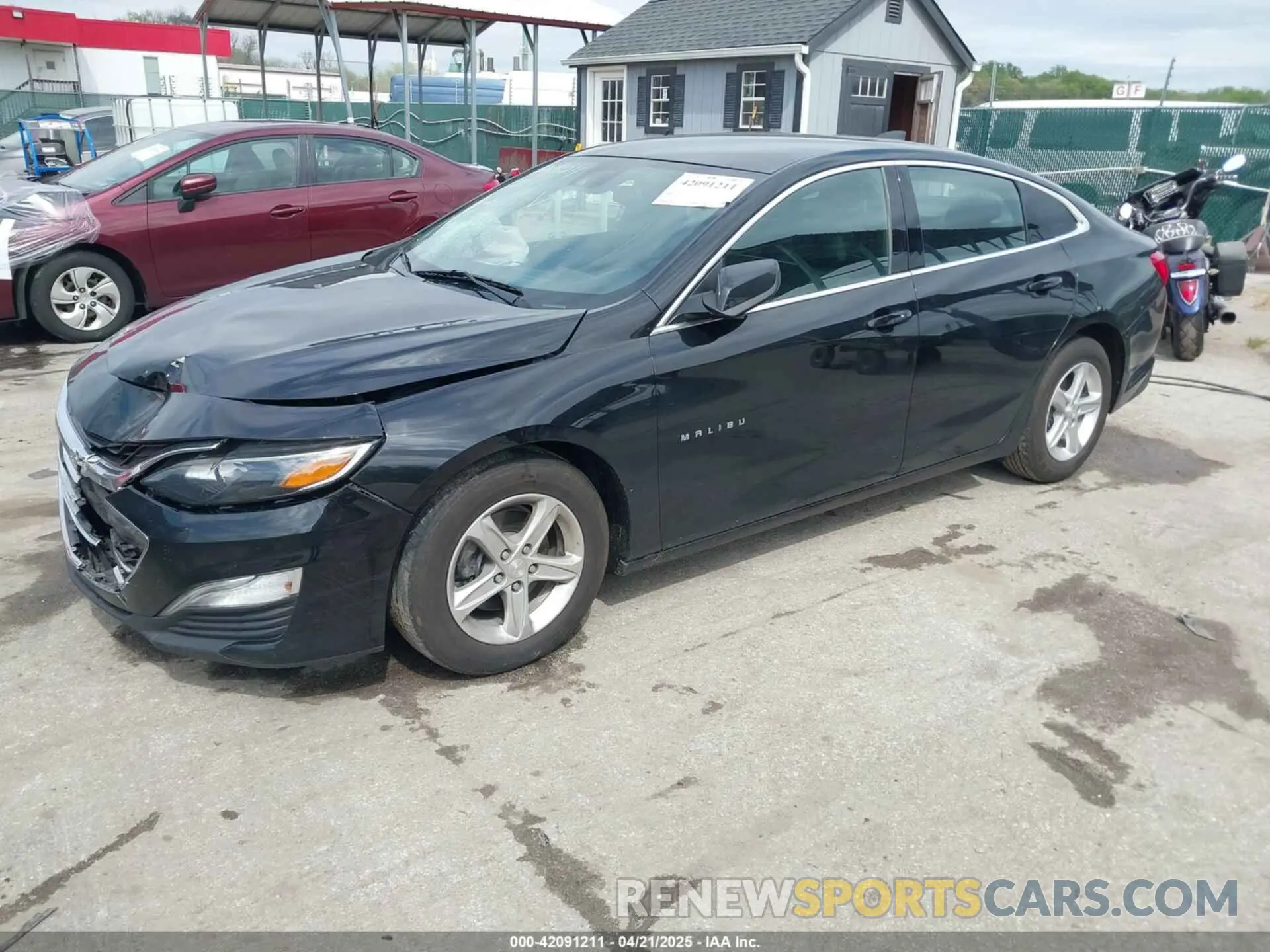 2 fotografías del automóvil dañado 1G1ZB5ST7MF040030 CHEVROLET MALIBU 2021