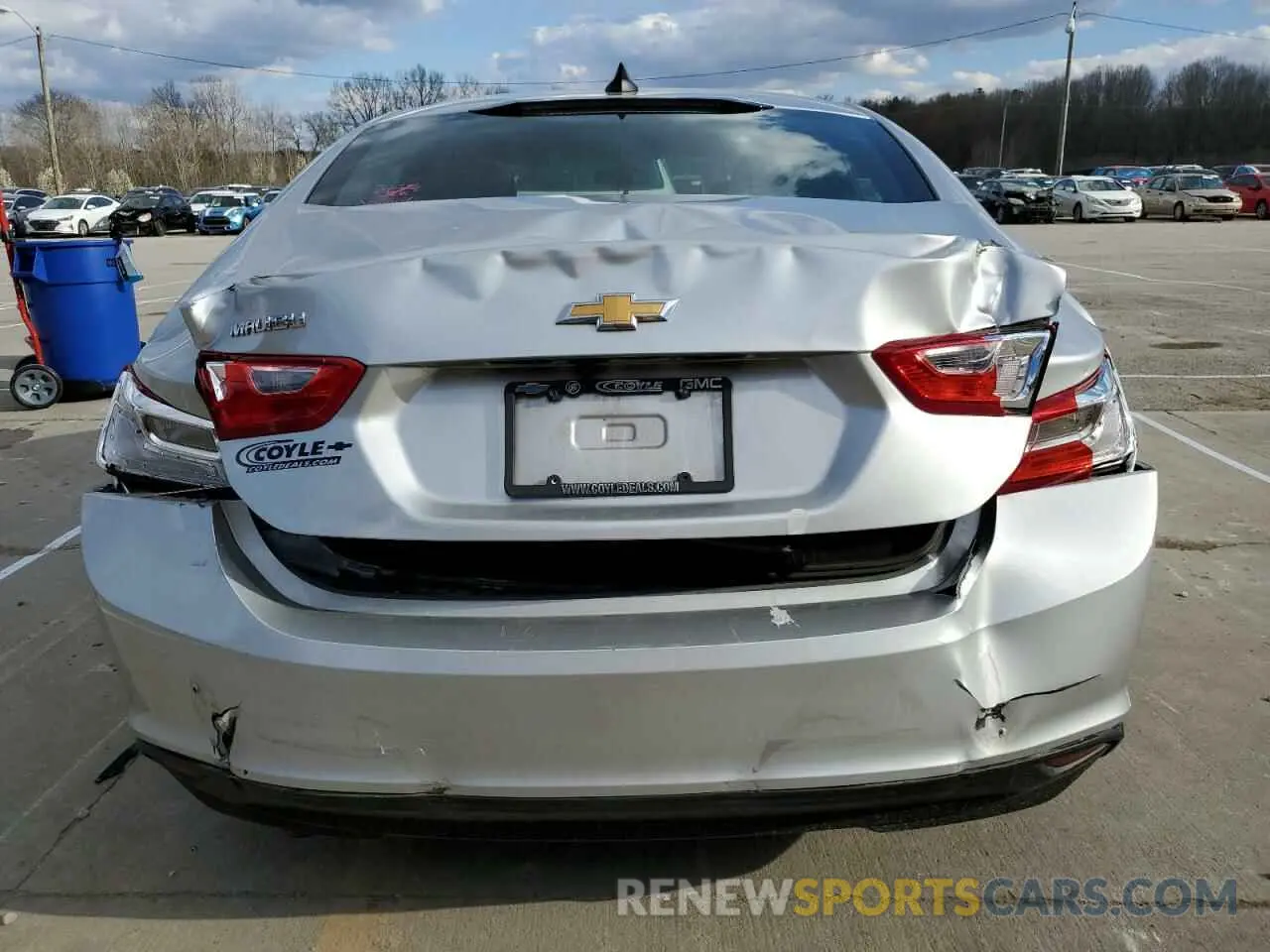 6 fotografías del automóvil dañado 1G1ZB5ST9MF049859 CHEVROLET MALIBU 2021