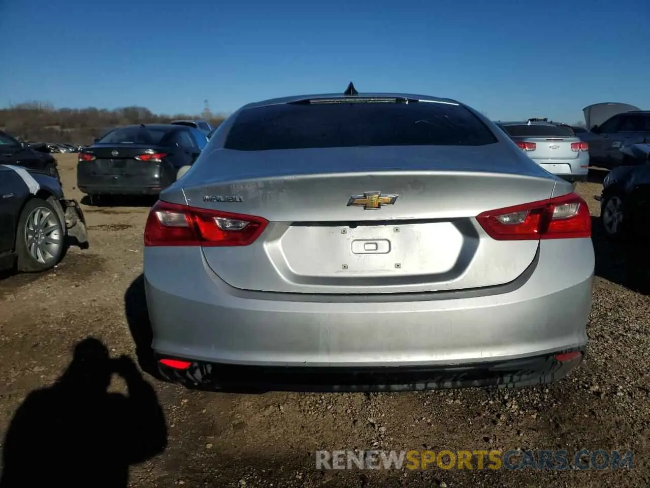 6 fotografías del automóvil dañado 1G1ZC5ST5MF037995 CHEVROLET MALIBU 2021