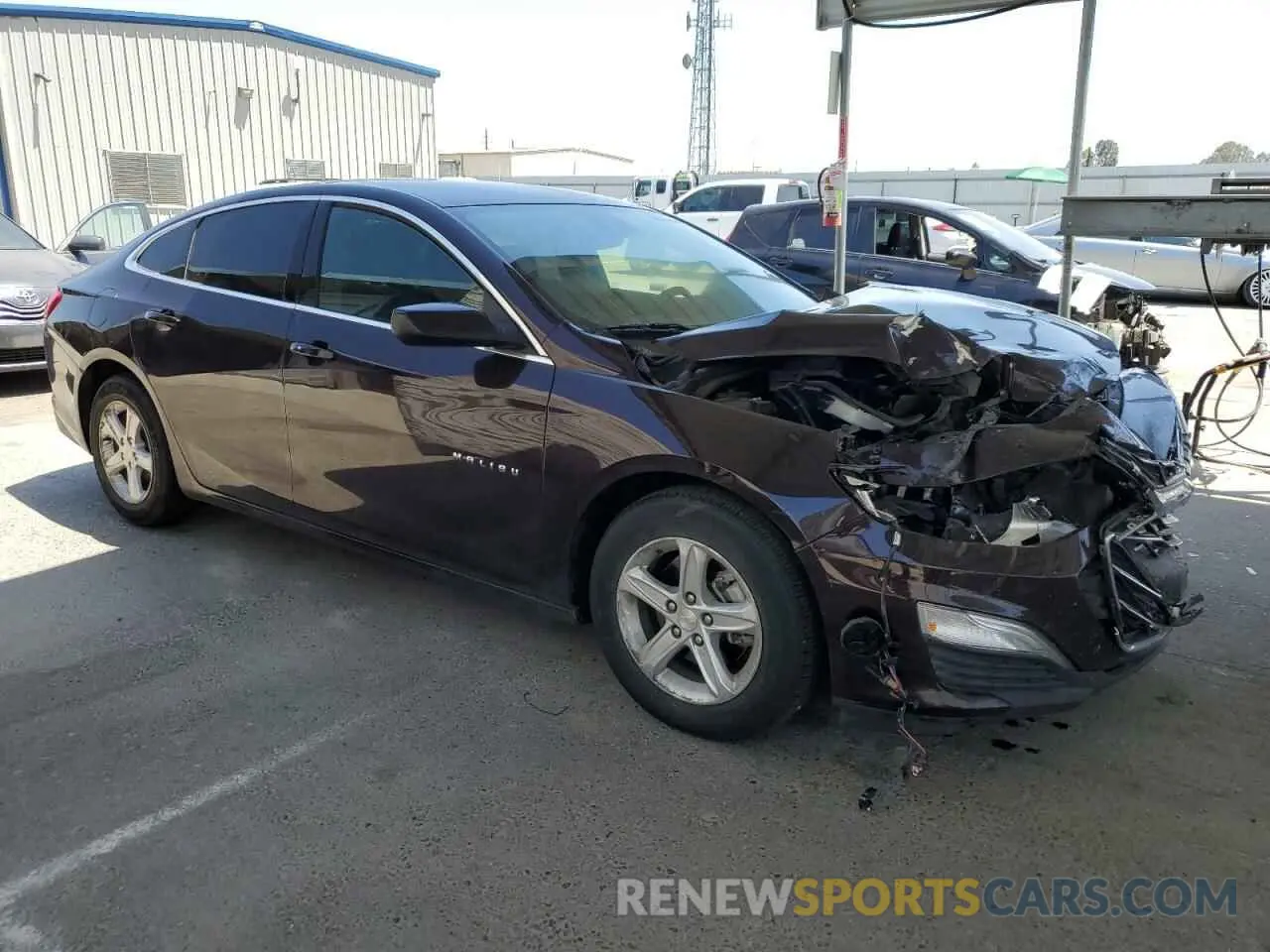 4 fotografías del automóvil dañado 1G1ZC5ST7MF083232 CHEVROLET MALIBU 2021