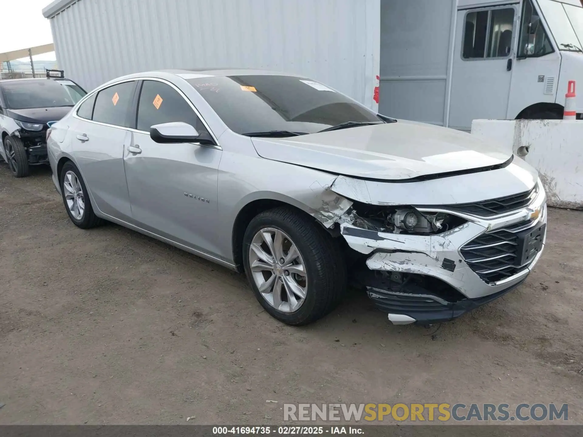 1 fotografías del automóvil dañado 1G1ZD5ST0MF023676 CHEVROLET MALIBU 2021