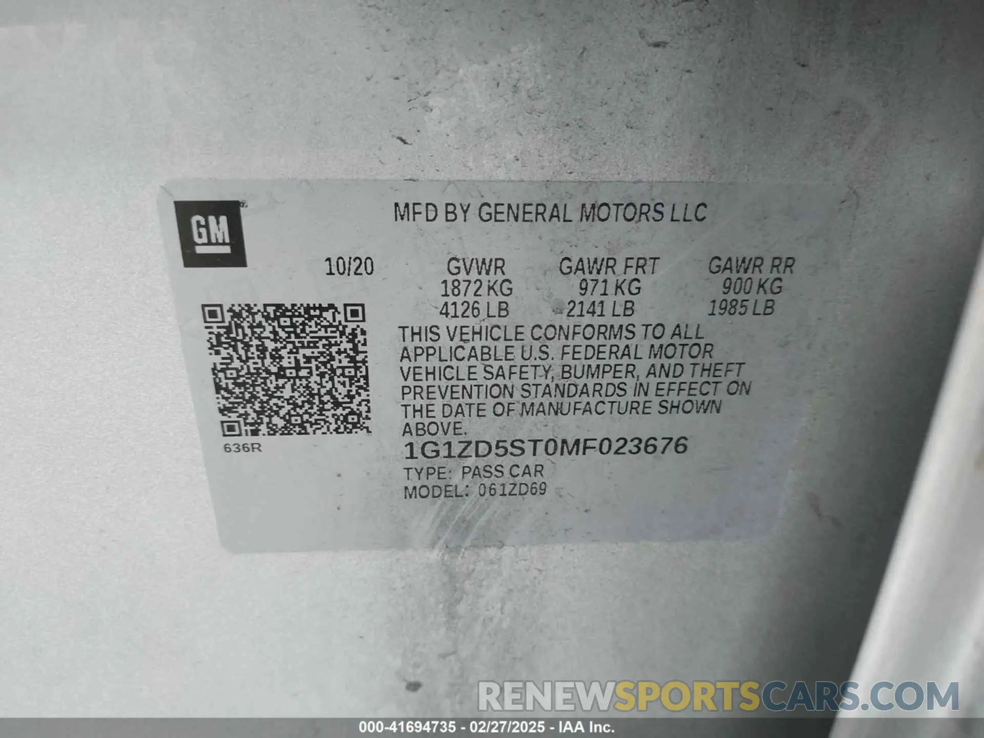 9 fotografías del automóvil dañado 1G1ZD5ST0MF023676 CHEVROLET MALIBU 2021