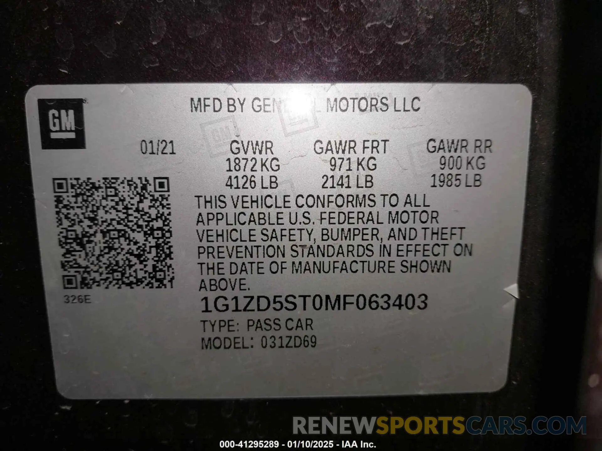 9 fotografías del automóvil dañado 1G1ZD5ST0MF063403 CHEVROLET MALIBU 2021