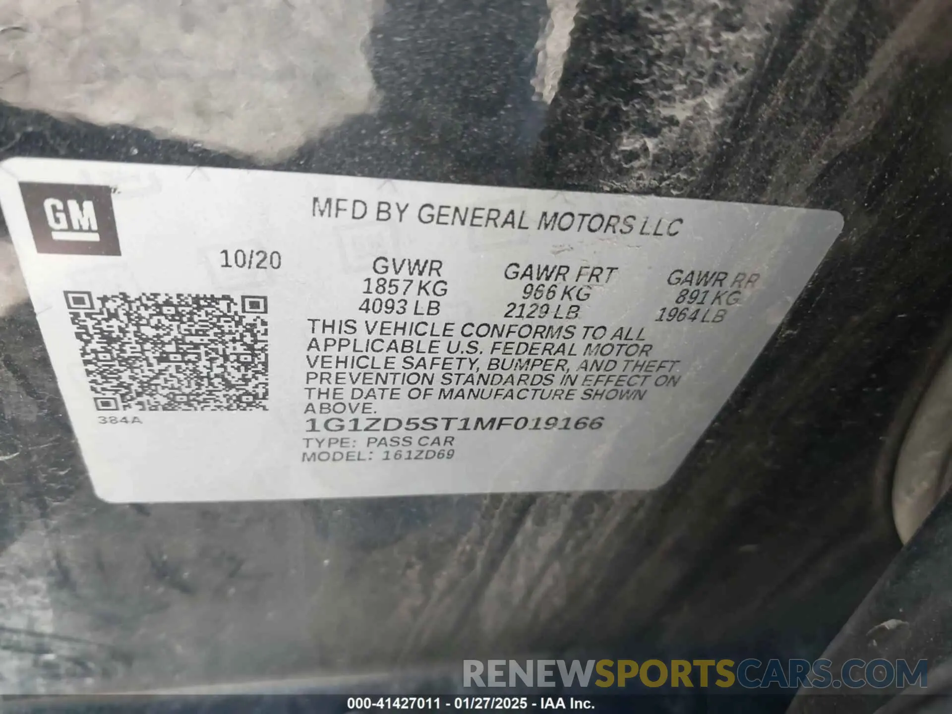 9 fotografías del automóvil dañado 1G1ZD5ST1MF019166 CHEVROLET MALIBU 2021