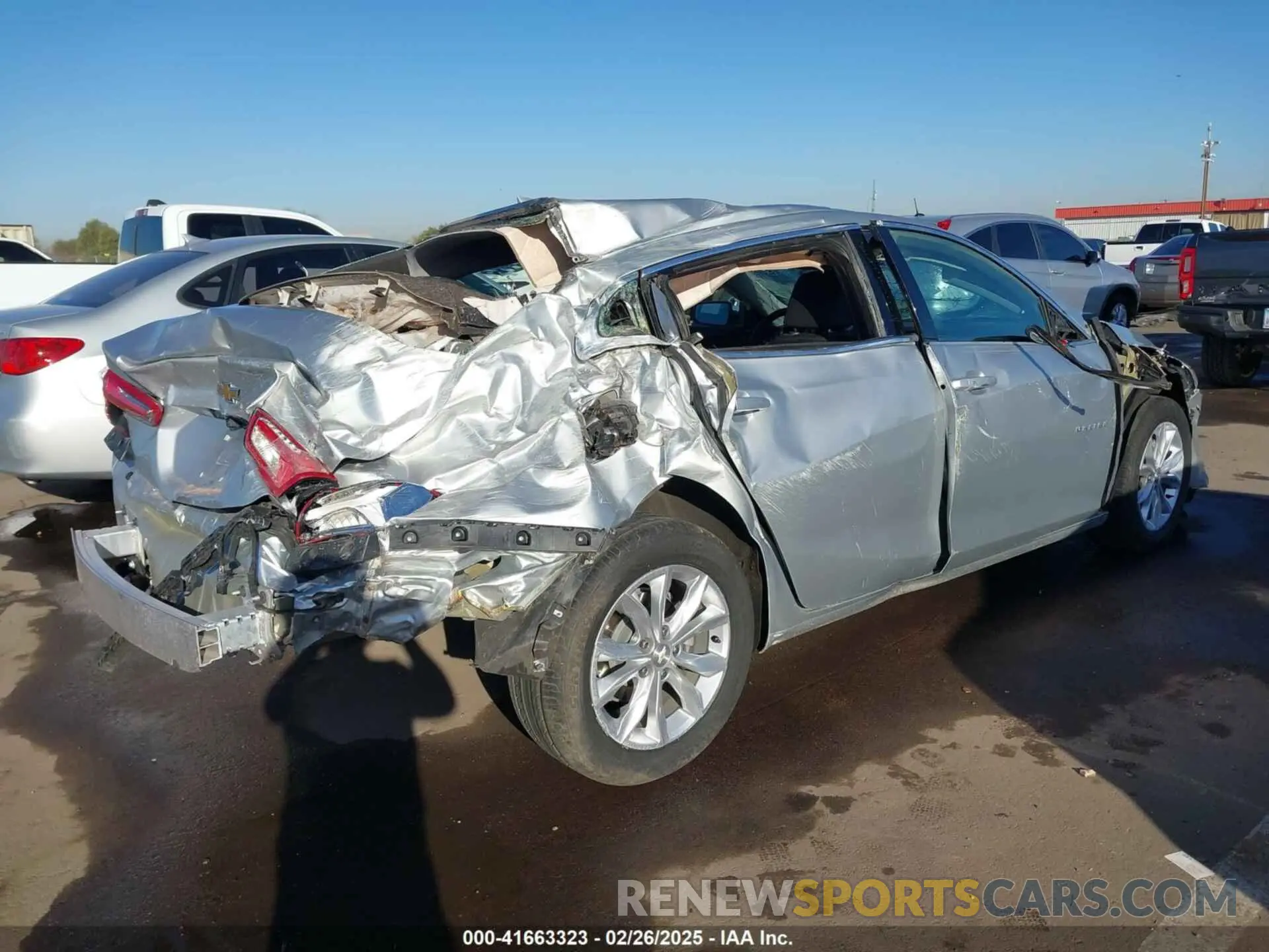 4 fotografías del automóvil dañado 1G1ZD5ST1MF063023 CHEVROLET MALIBU 2021