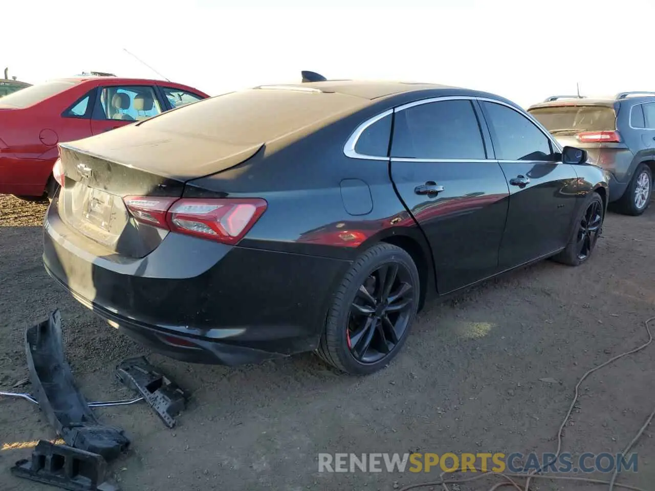 3 fotografías del automóvil dañado 1G1ZD5ST1MF063166 CHEVROLET MALIBU 2021