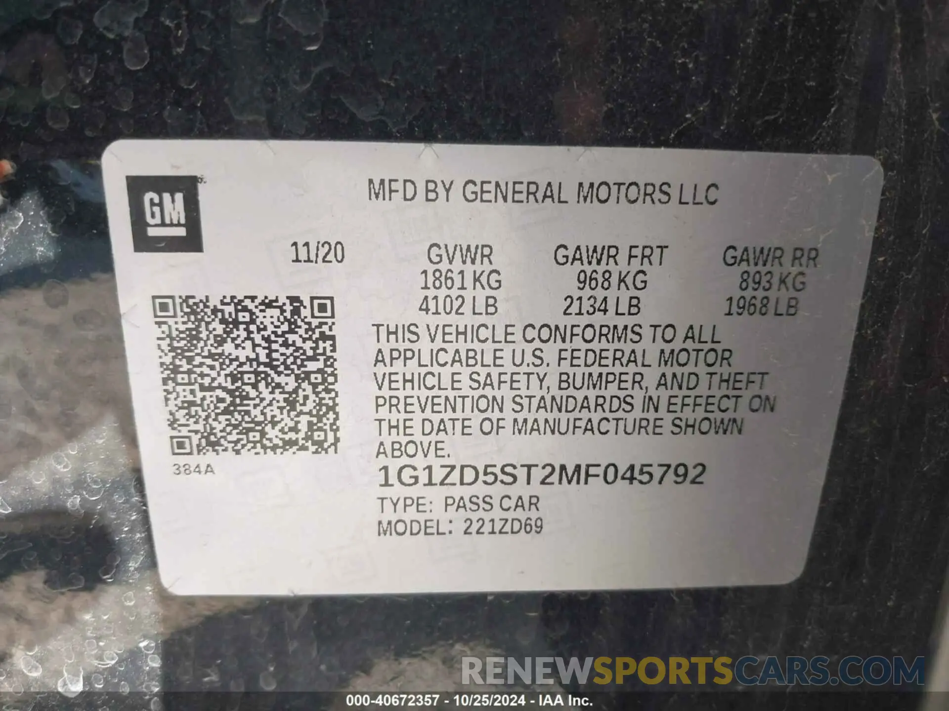 9 fotografías del automóvil dañado 1G1ZD5ST2MF045792 CHEVROLET MALIBU 2021