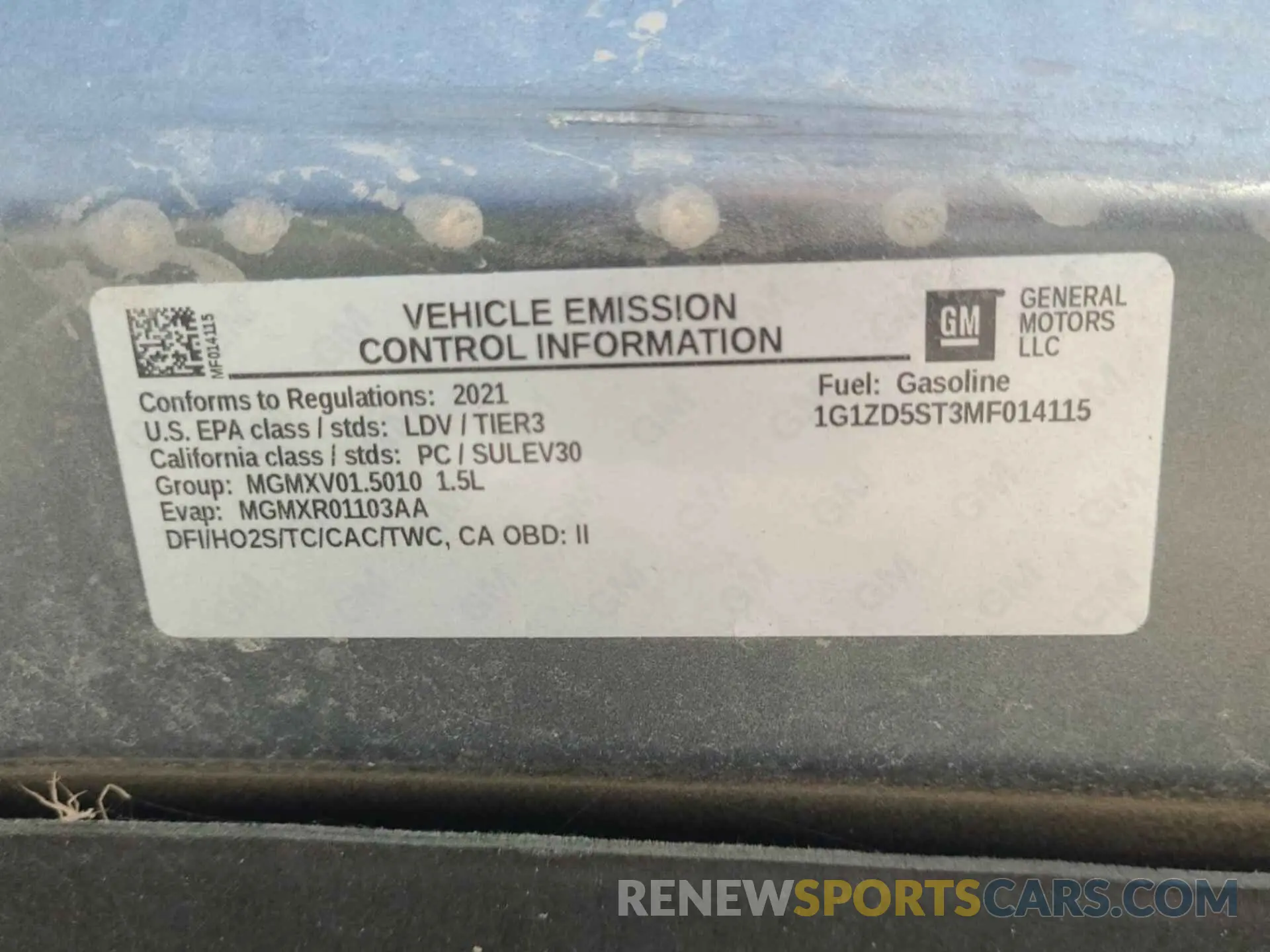 23 fotografías del automóvil dañado 1G1ZD5ST3MF014115 CHEVROLET MALIBU 2021