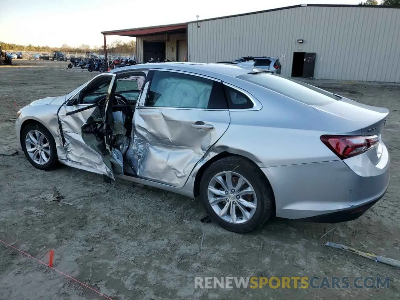 2 fotografías del automóvil dañado 1G1ZD5ST4MF024202 CHEVROLET MALIBU 2021