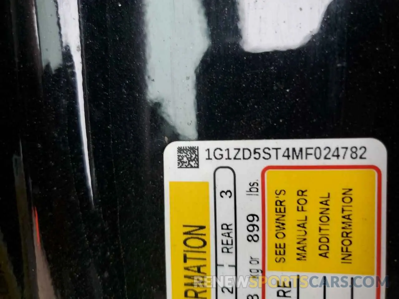 13 fotografías del automóvil dañado 1G1ZD5ST4MF024782 CHEVROLET MALIBU 2021
