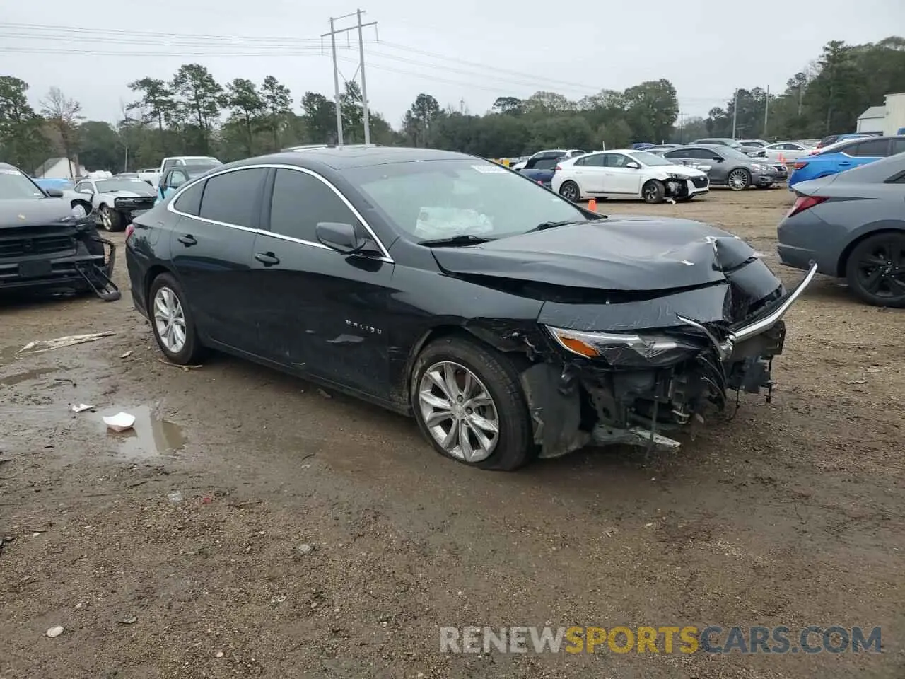 4 fotografías del automóvil dañado 1G1ZD5ST4MF024782 CHEVROLET MALIBU 2021