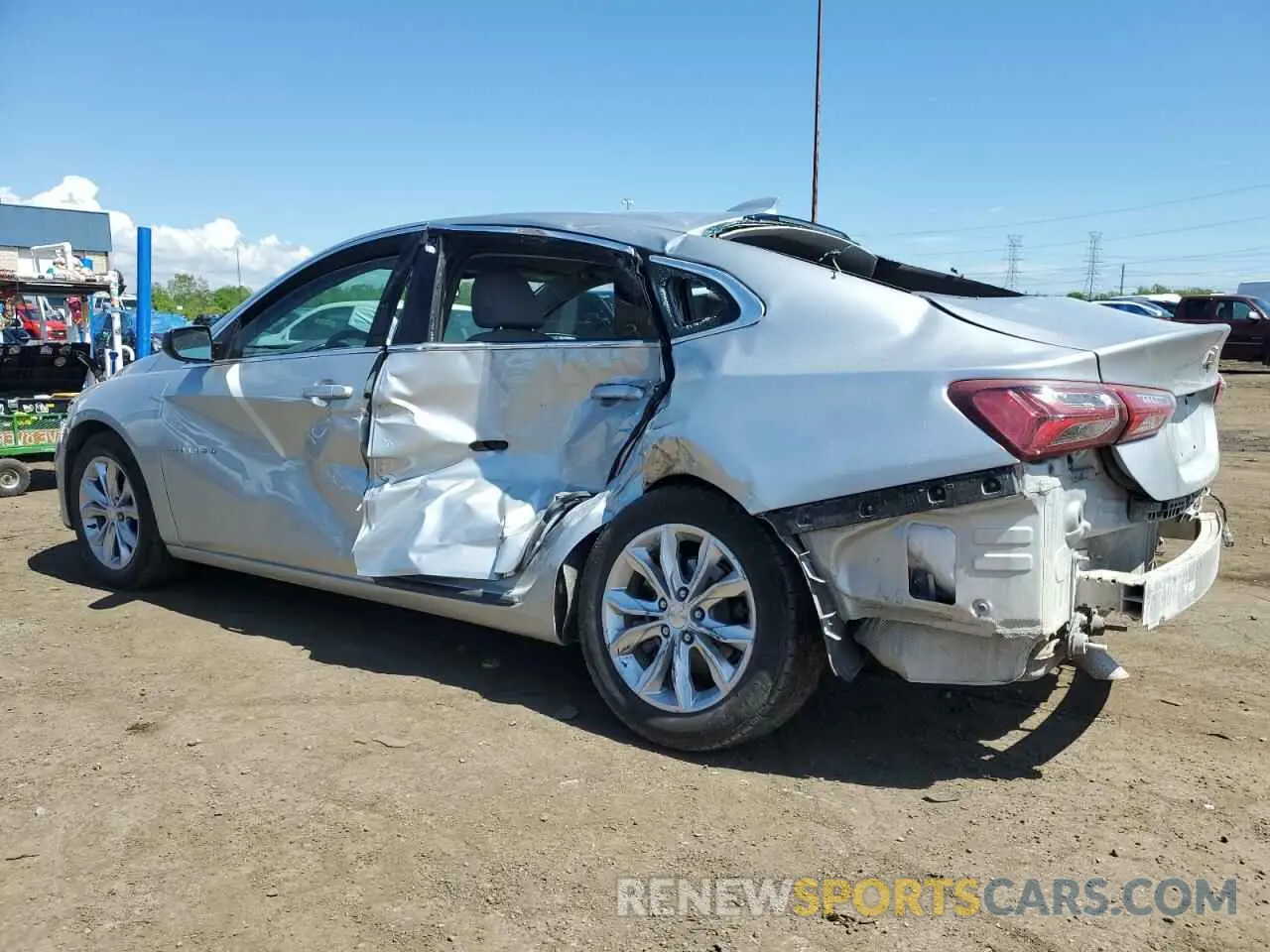 2 fotografías del automóvil dañado 1G1ZD5ST5MF012981 CHEVROLET MALIBU 2021