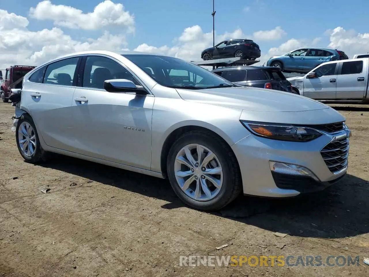 4 fotografías del automóvil dañado 1G1ZD5ST5MF012981 CHEVROLET MALIBU 2021
