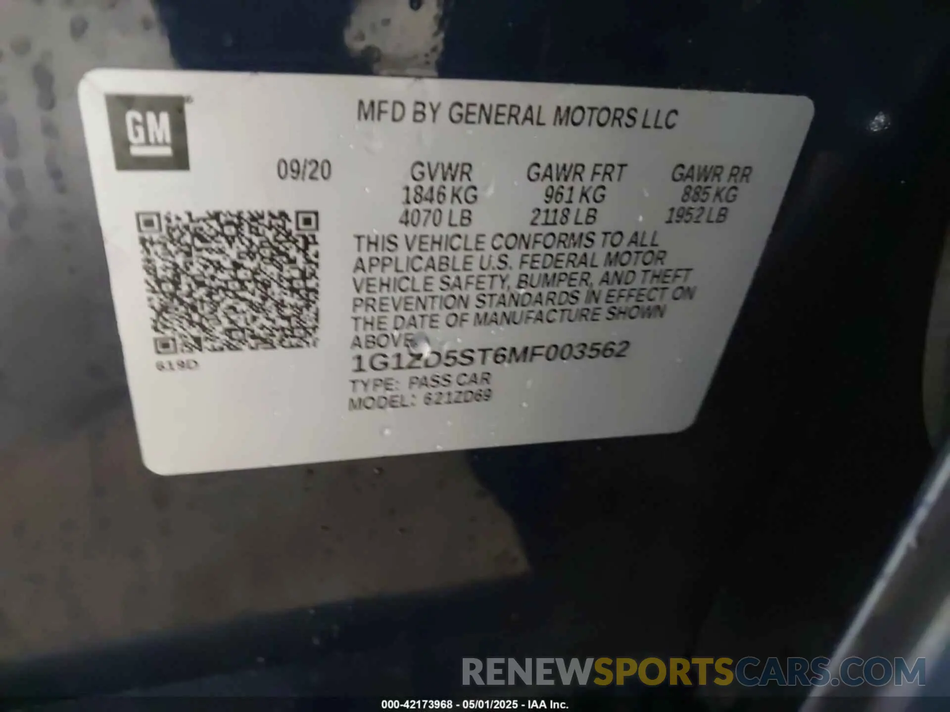 9 fotografías del automóvil dañado 1G1ZD5ST6MF003562 CHEVROLET MALIBU 2021