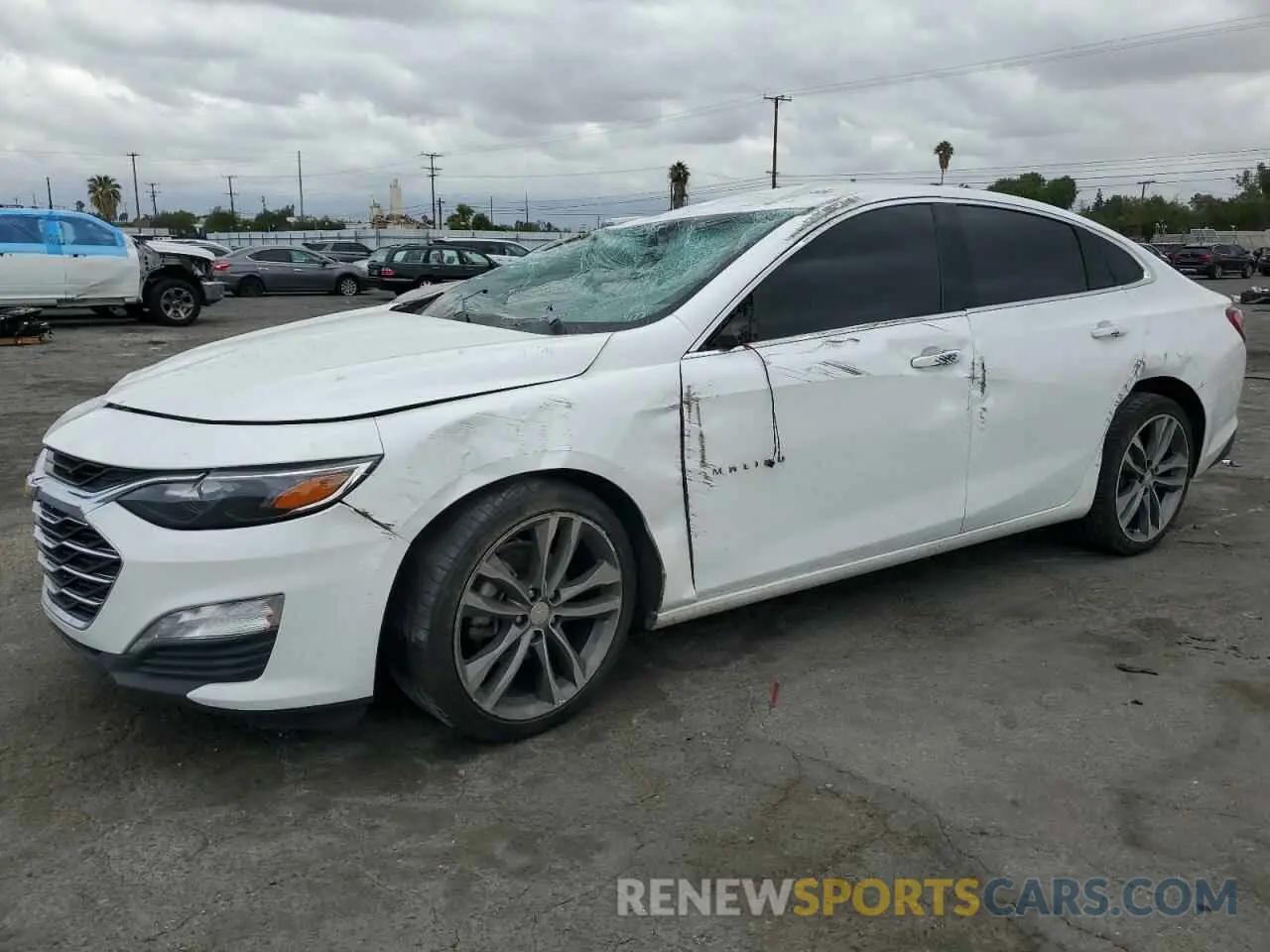 1 fotografías del automóvil dañado 1G1ZD5ST6MF030275 CHEVROLET MALIBU 2021