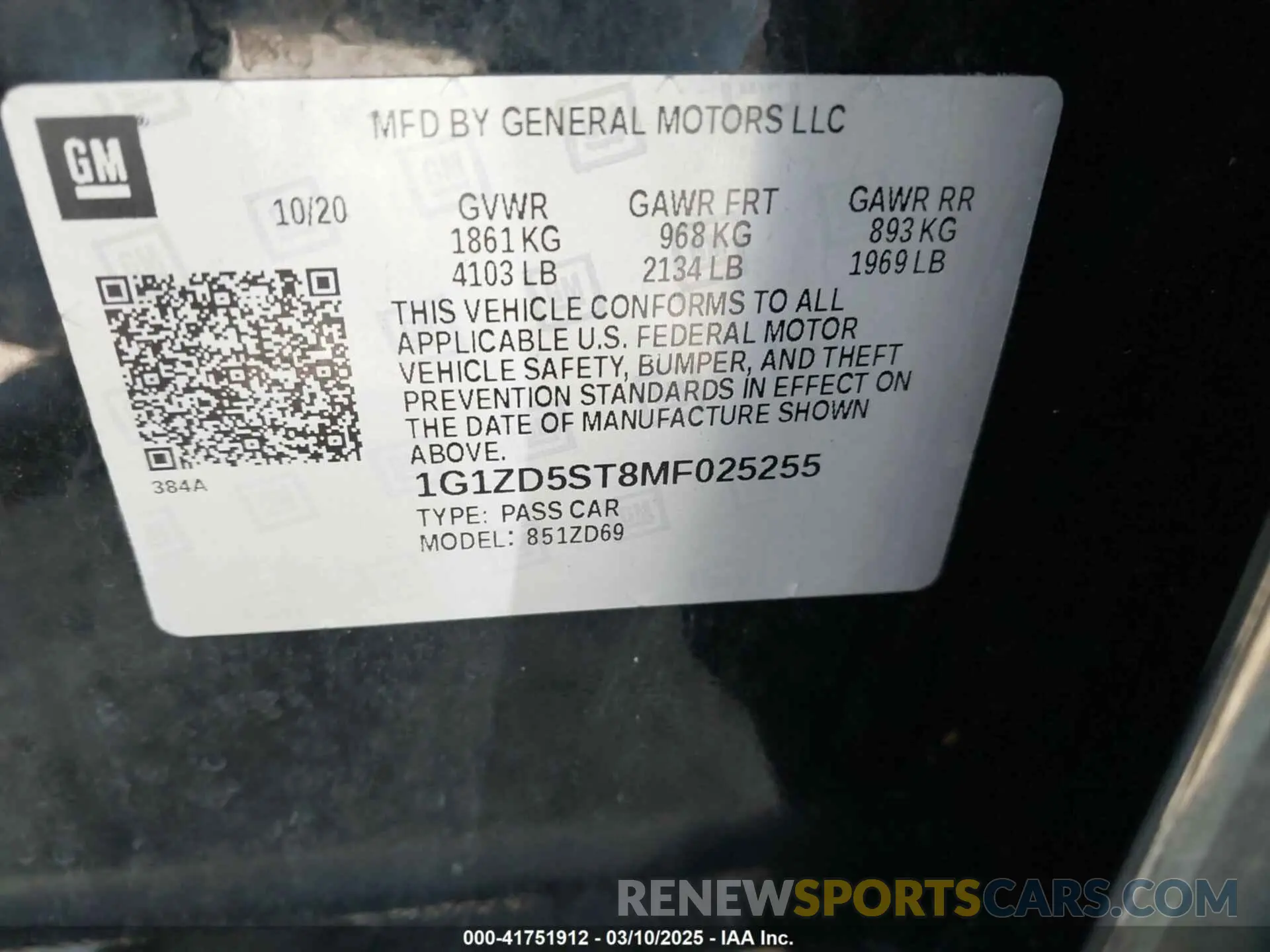 9 fotografías del automóvil dañado 1G1ZD5ST8MF025255 CHEVROLET MALIBU 2021
