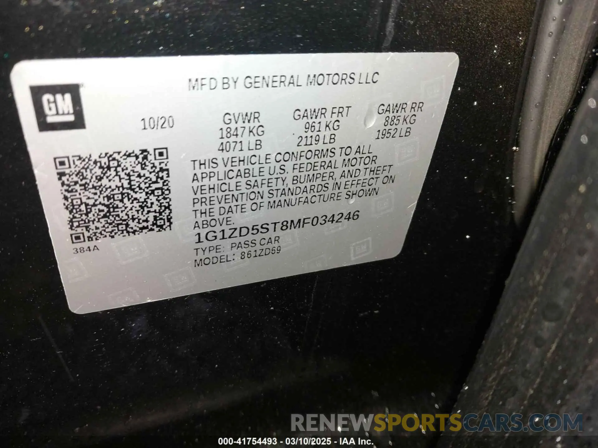 9 fotografías del automóvil dañado 1G1ZD5ST8MF034246 CHEVROLET MALIBU 2021