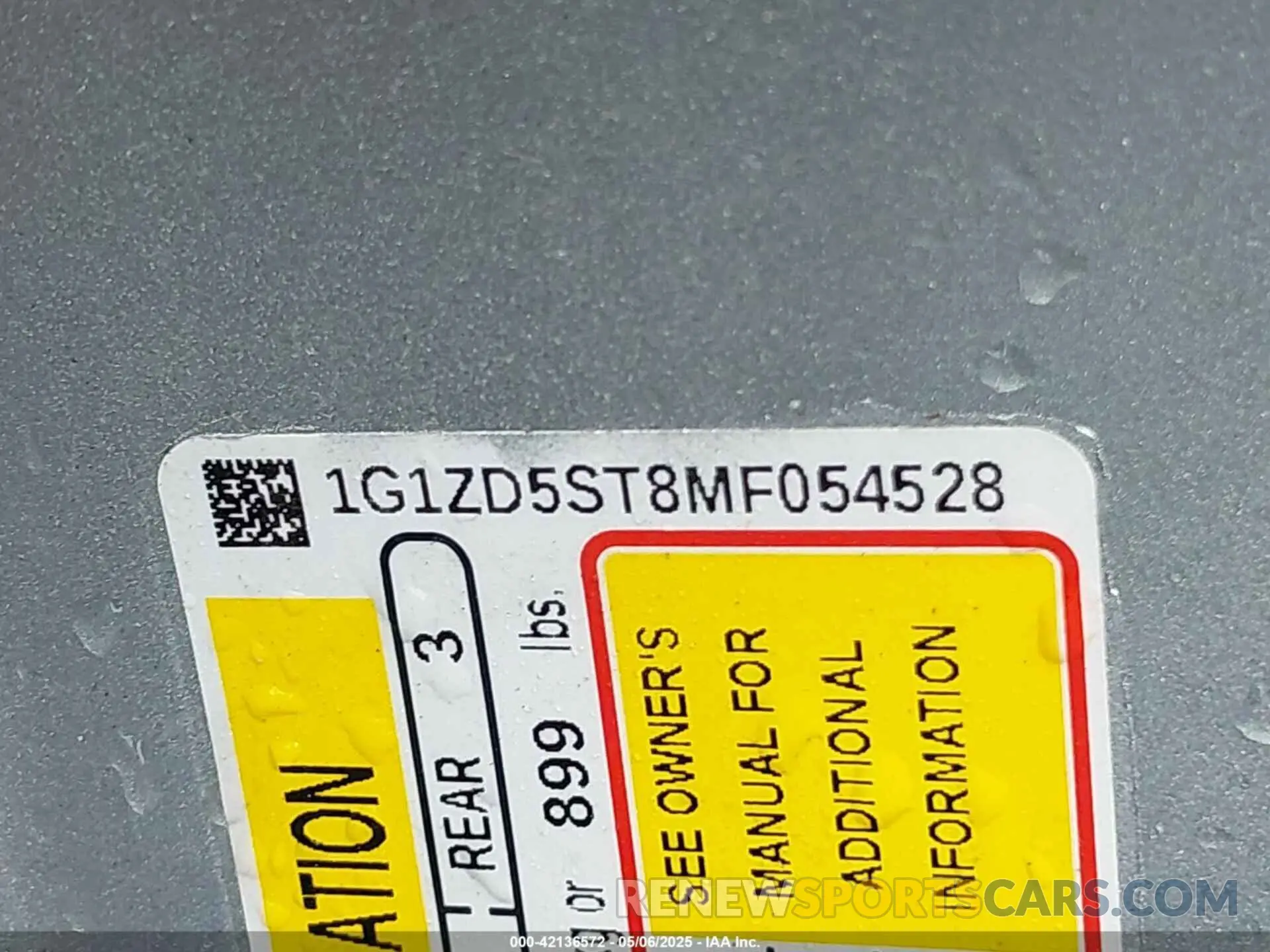 9 fotografías del automóvil dañado 1G1ZD5ST8MF054528 CHEVROLET MALIBU 2021