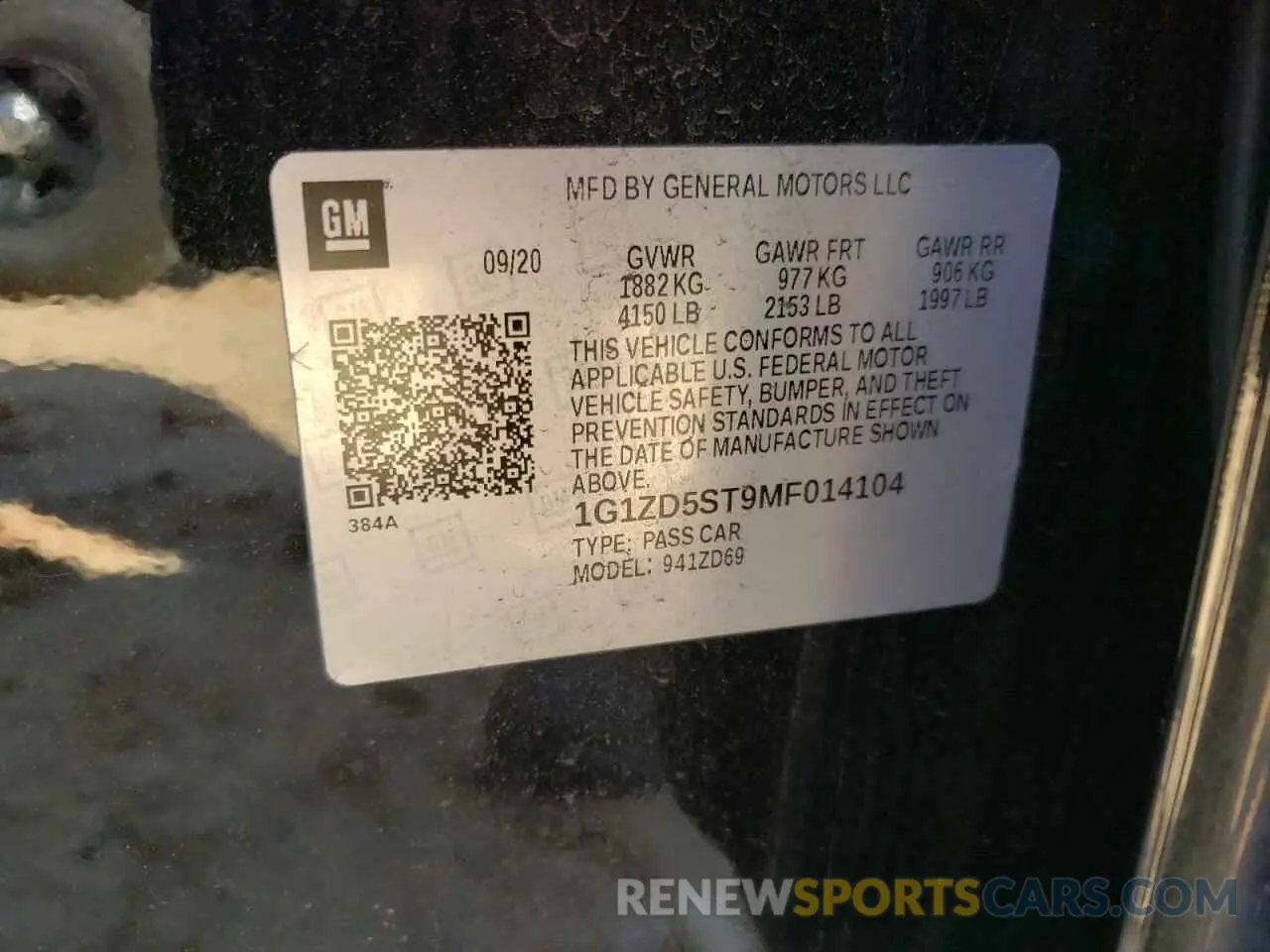 13 fotografías del automóvil dañado 1G1ZD5ST9MF014104 CHEVROLET MALIBU 2021