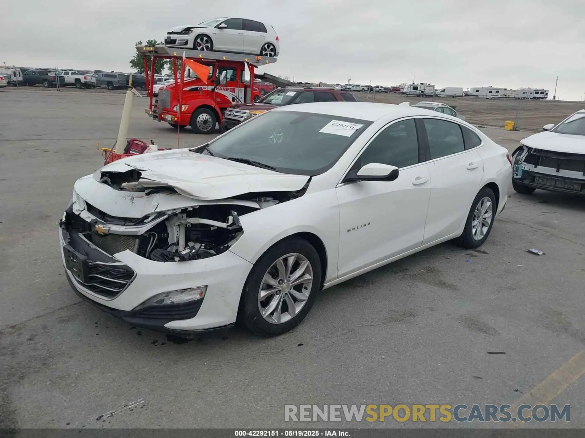 2 fotografías del automóvil dañado 1G1ZD5ST9MF025068 CHEVROLET MALIBU 2021