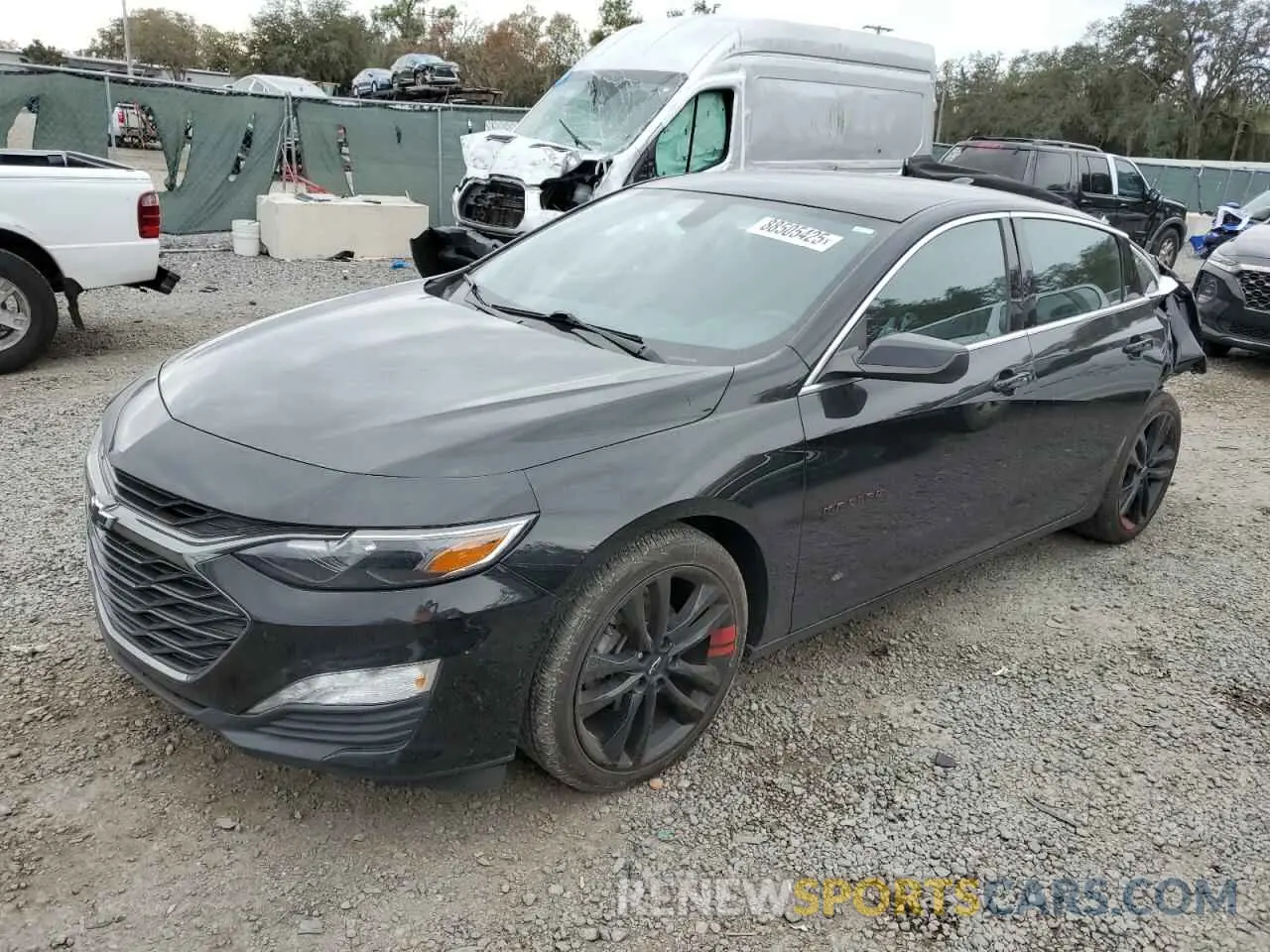 1 fotografías del automóvil dañado 1G1ZD5ST9MF043036 CHEVROLET MALIBU 2021