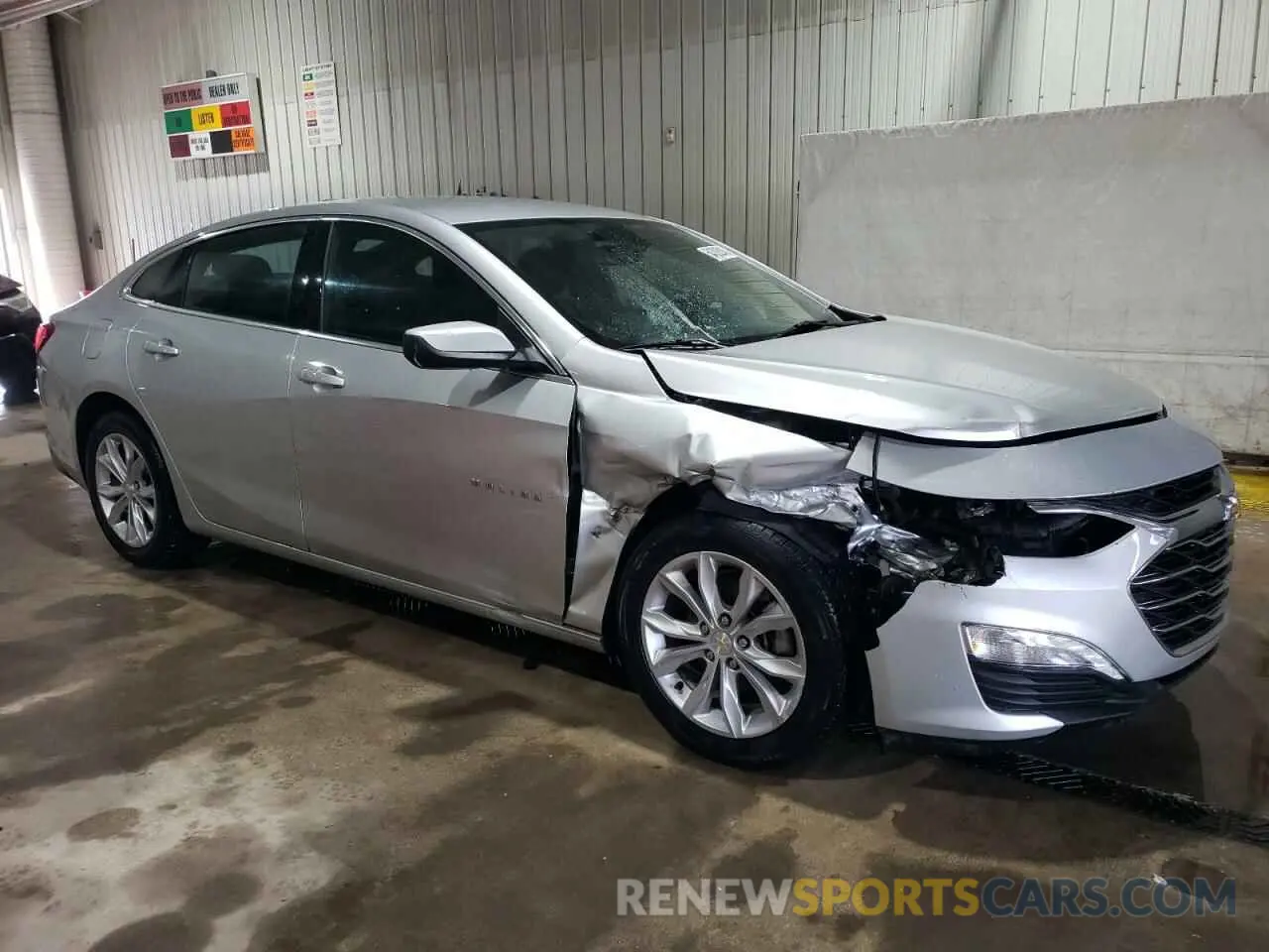 4 fotografías del automóvil dañado 1G1ZD5ST9MF043666 CHEVROLET MALIBU 2021