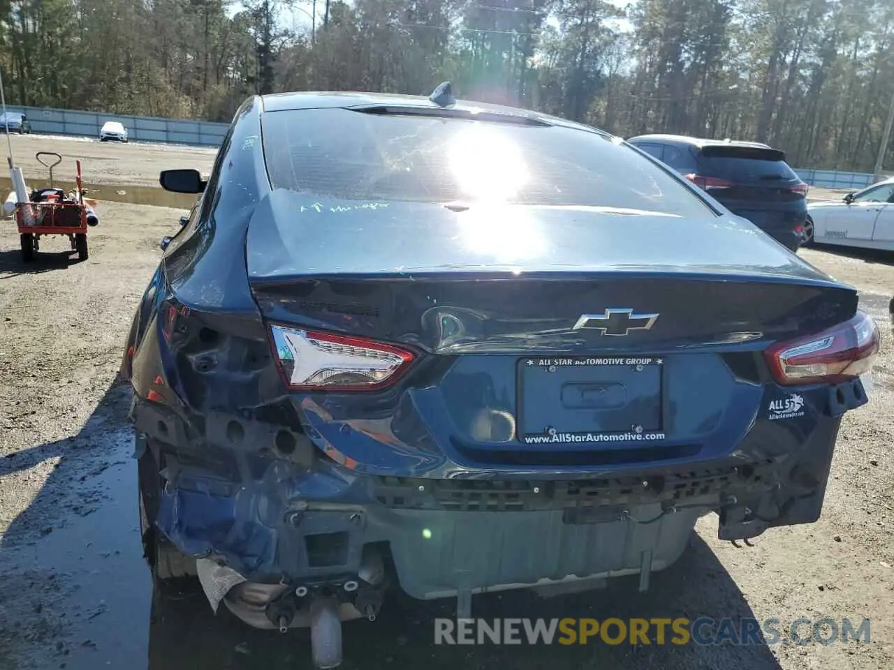 6 fotografías del automóvil dañado 1G1ZD5ST9MF056420 CHEVROLET MALIBU 2021