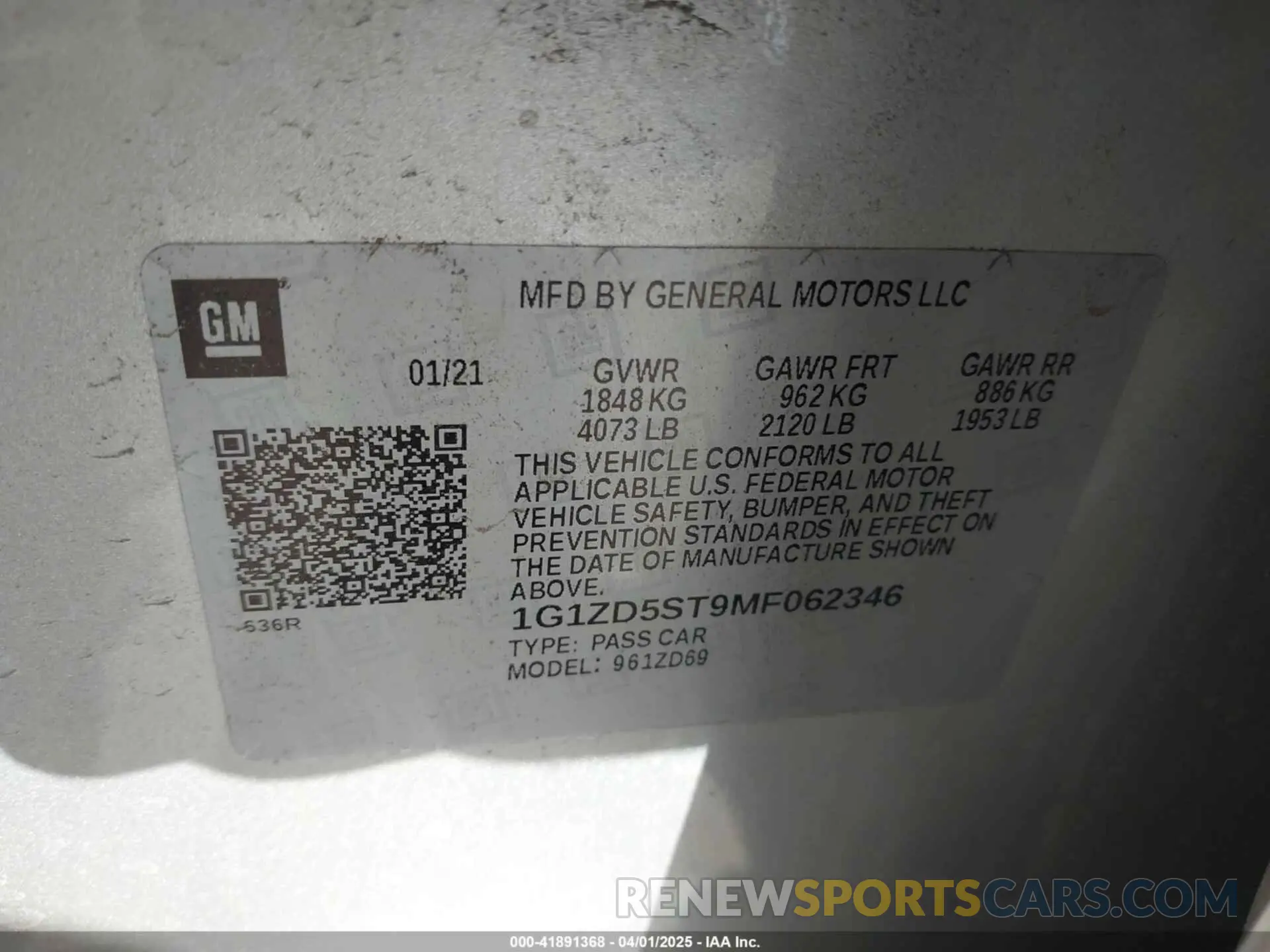 9 fotografías del automóvil dañado 1G1ZD5ST9MF062346 CHEVROLET MALIBU 2021
