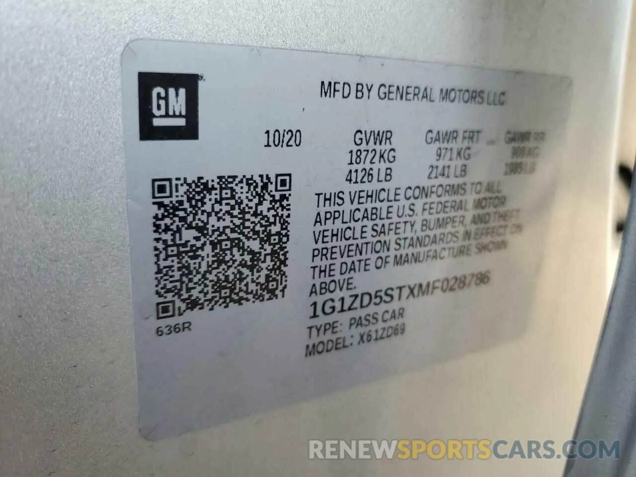 13 fotografías del automóvil dañado 1G1ZD5STXMF028786 CHEVROLET MALIBU 2021