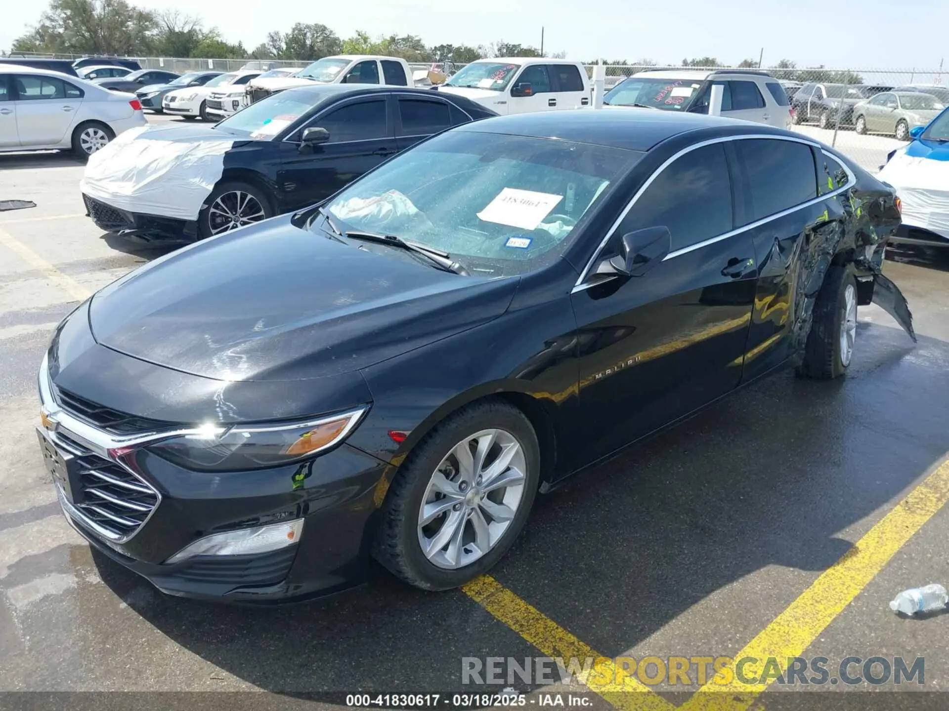 2 fotografías del automóvil dañado 1G1ZD5STXMF030263 CHEVROLET MALIBU 2021